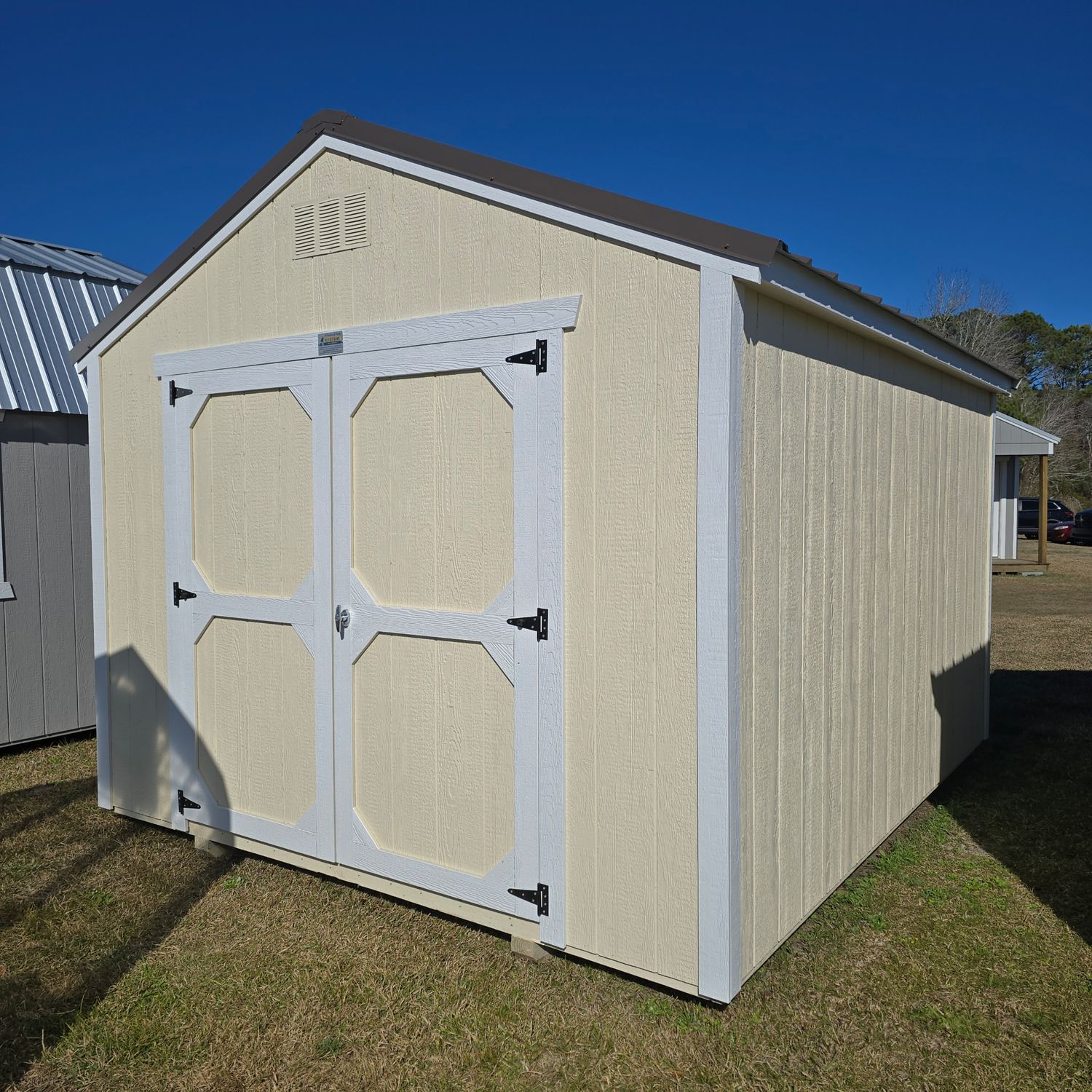 10x12 Utility Shed-Front Entrance
