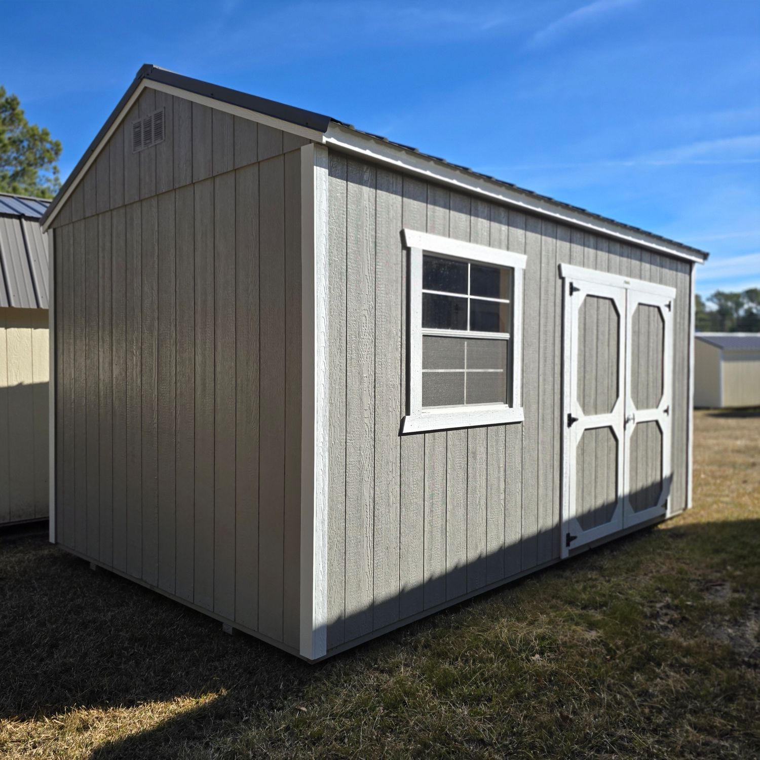 10x16 Utility Shed-Side Entrance
