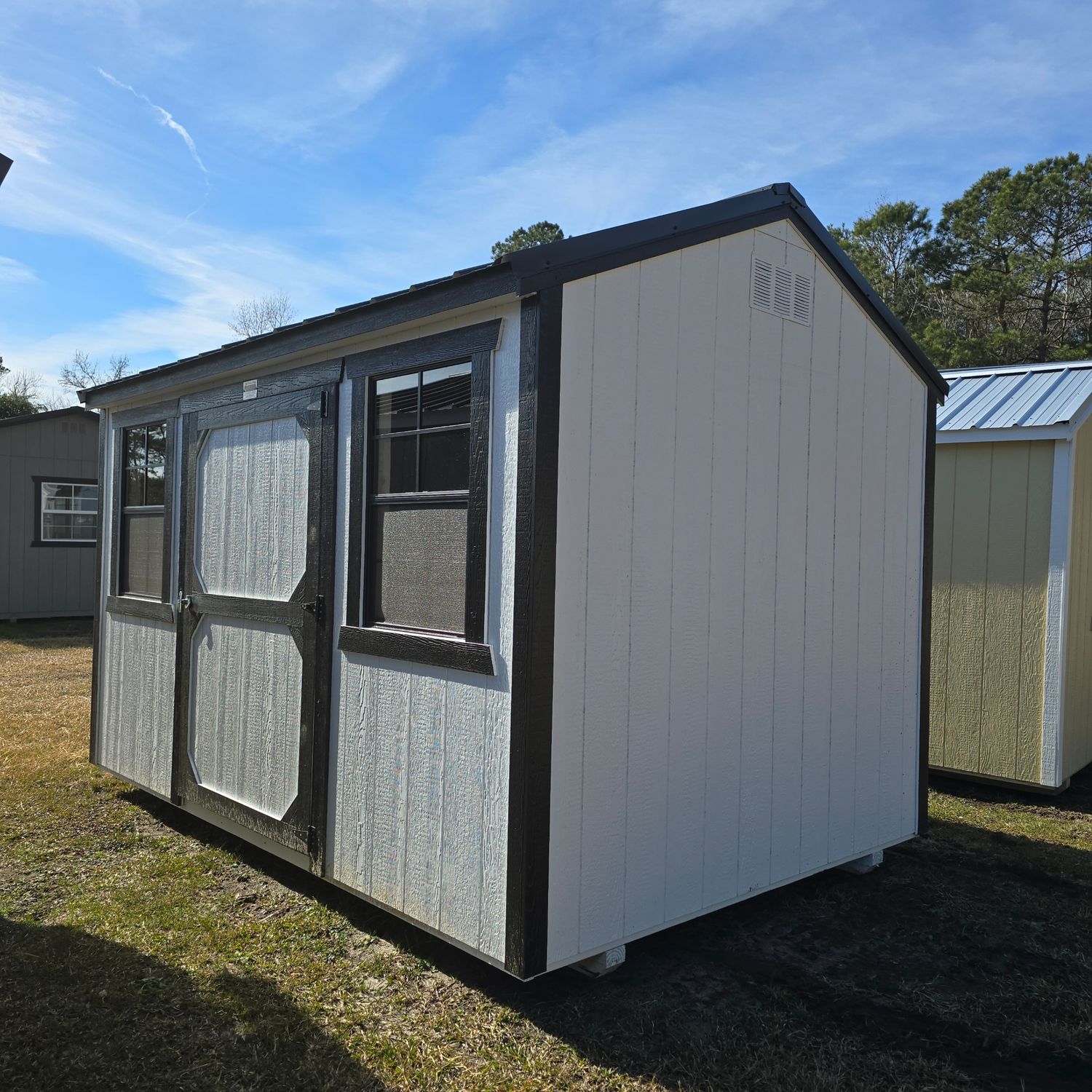 08x12 Utility Shed-Side Entrance