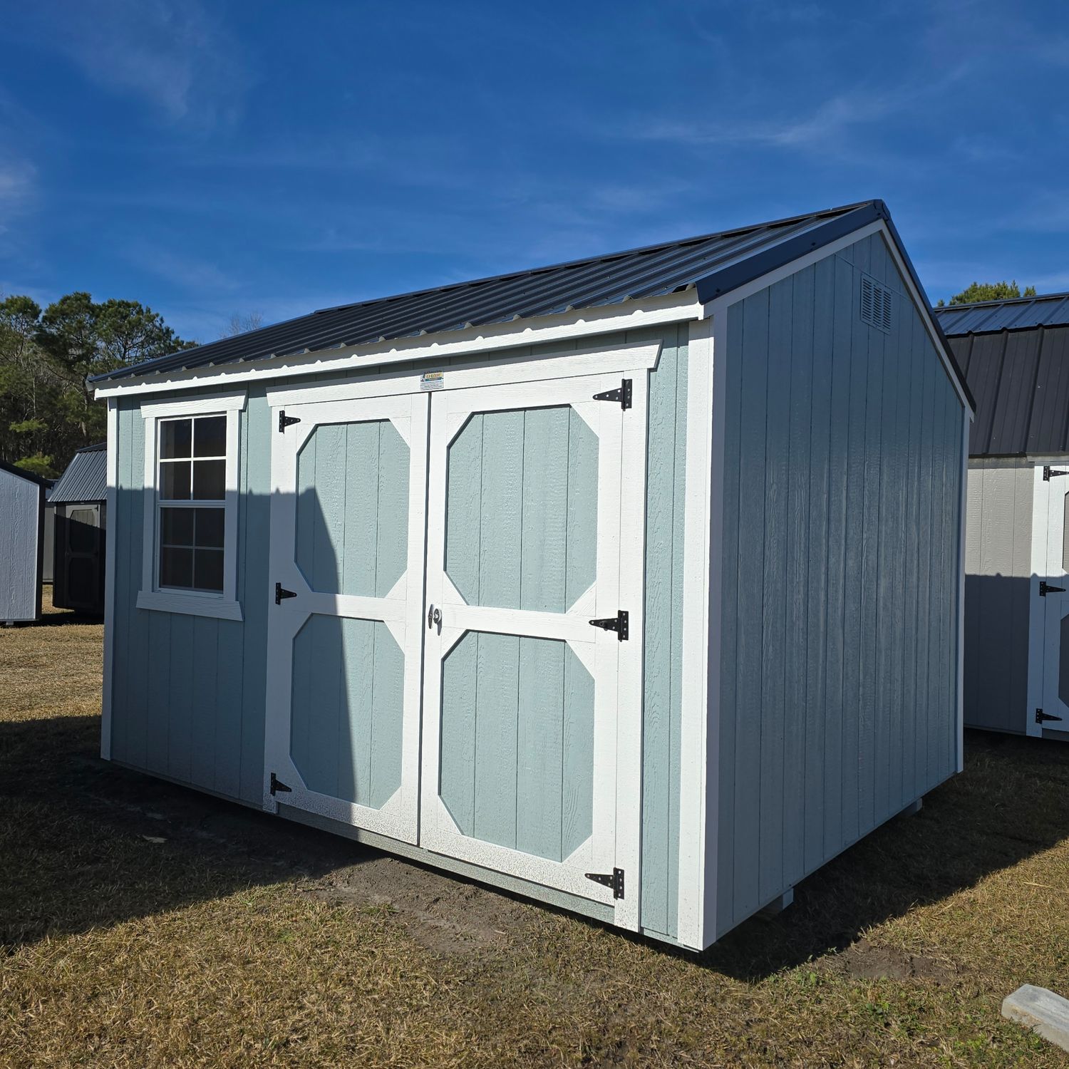 10x12 Utility Shed-Side Entrance