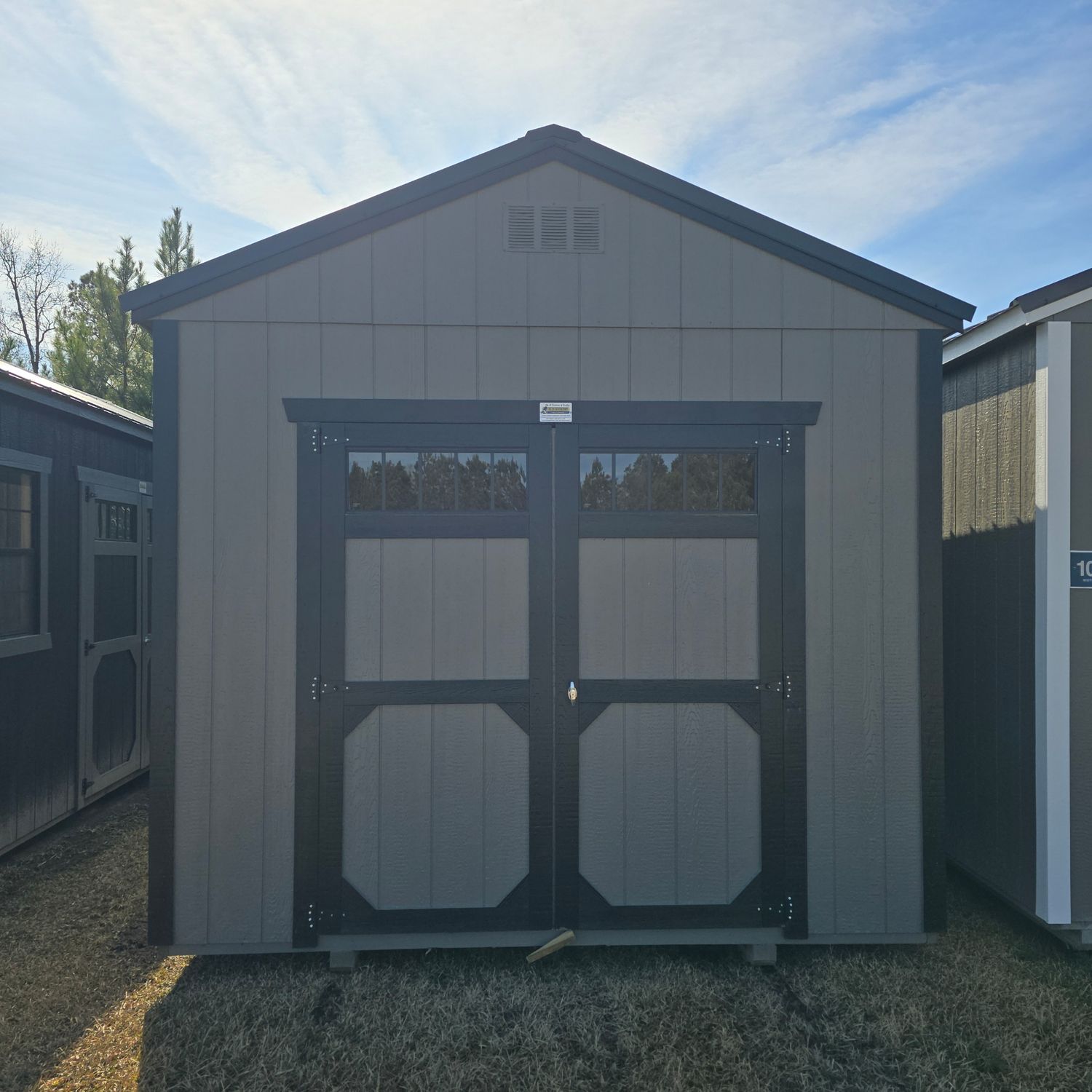 10x20 Utility Shed-Front Entrance