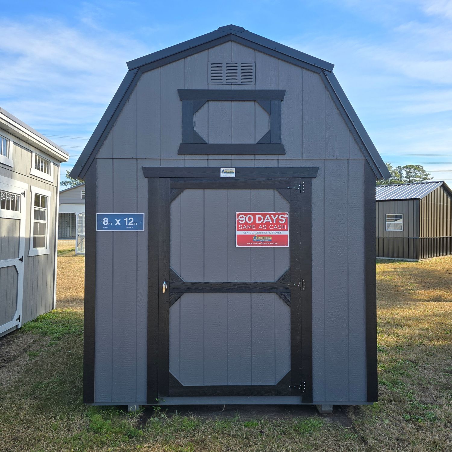 08x12 Lofted Barn-Front Entrance