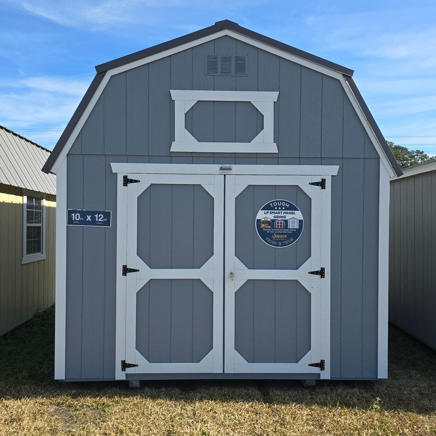 10x12 Lofted Barn-Front Entrance