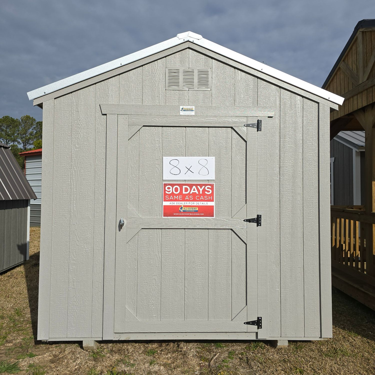 08x08 Utility Shed-Front Entrance