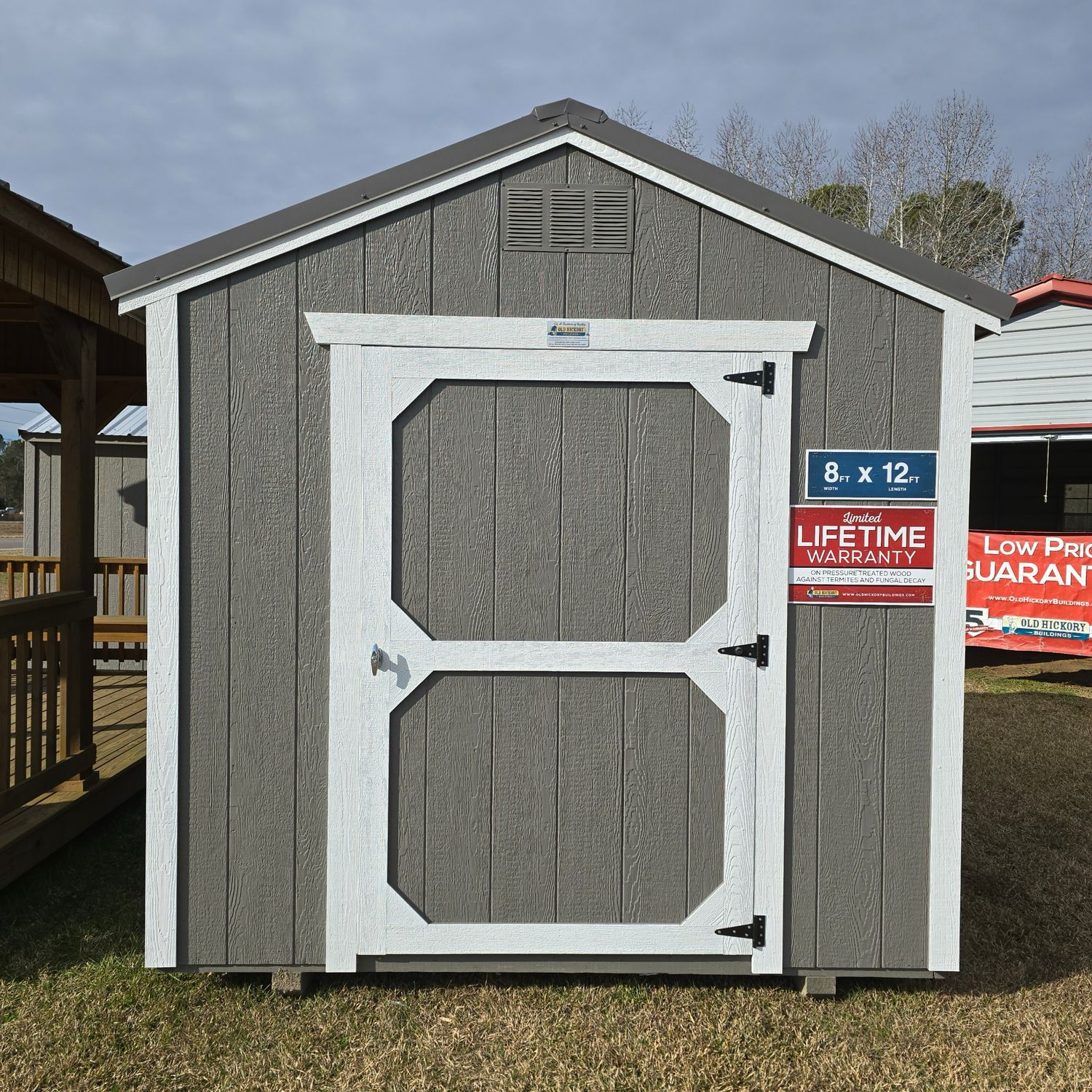08x12 Utility Shed-Front Entrance