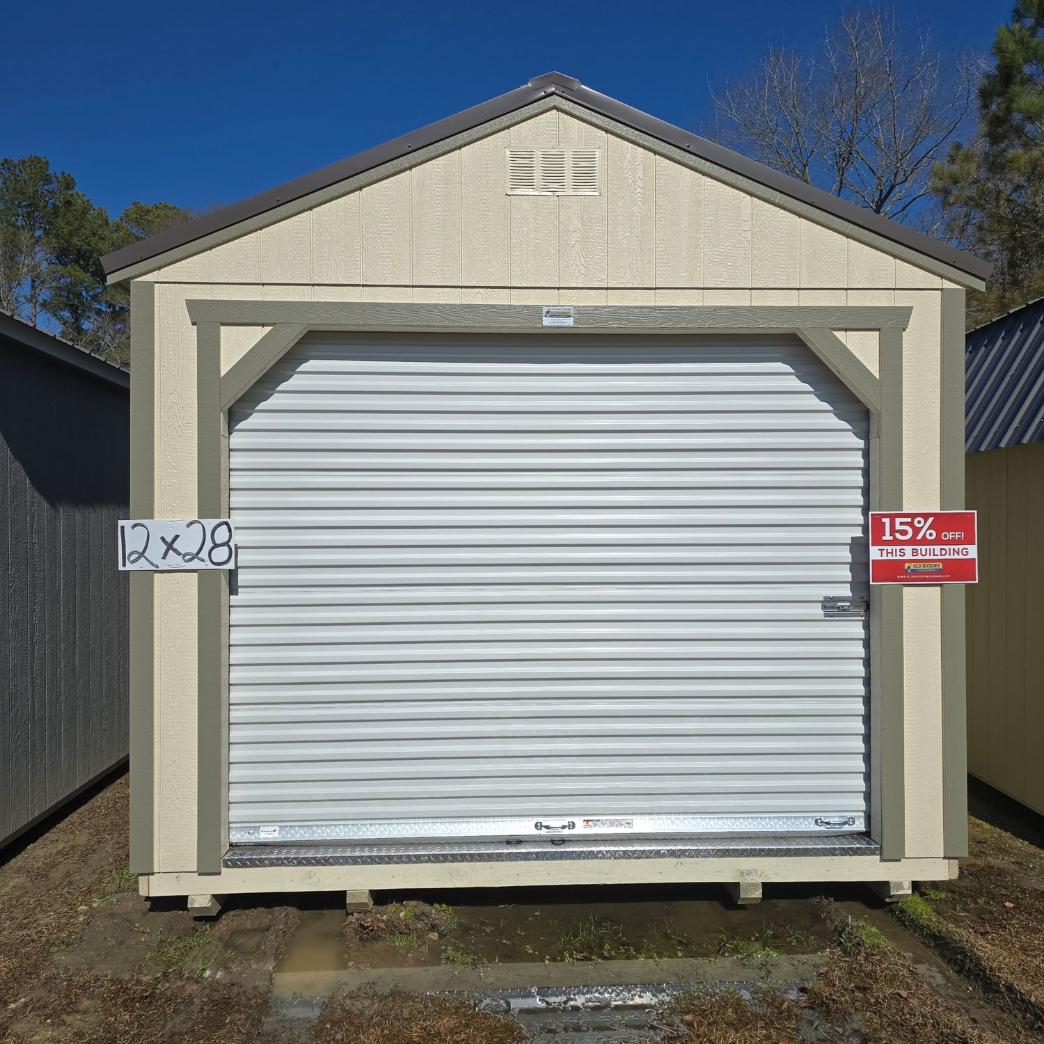 12x28 Utility Shed-Garage Package