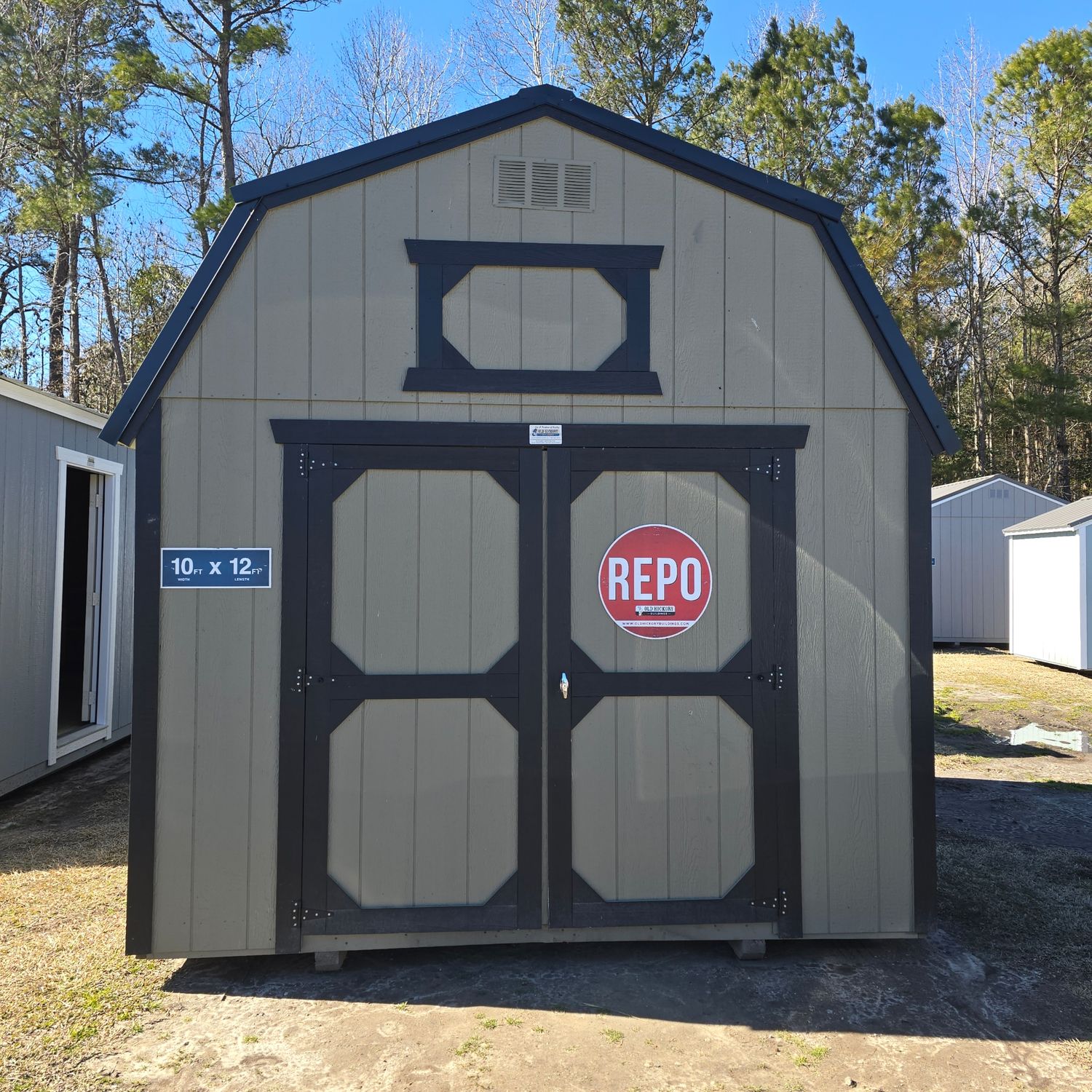 10x12 Lofted Barn-Front Entrance