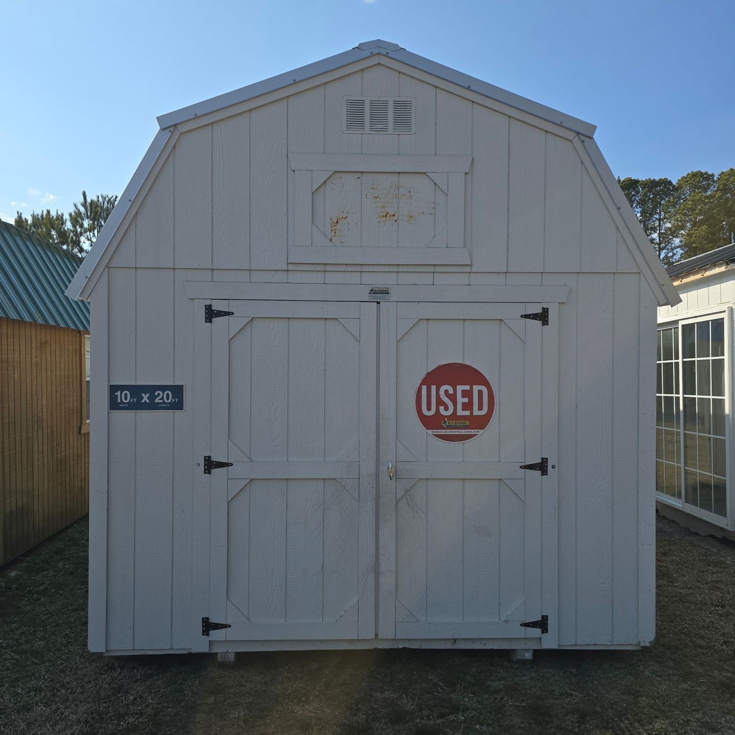 10x20 Lofted Barn-Front Entrance