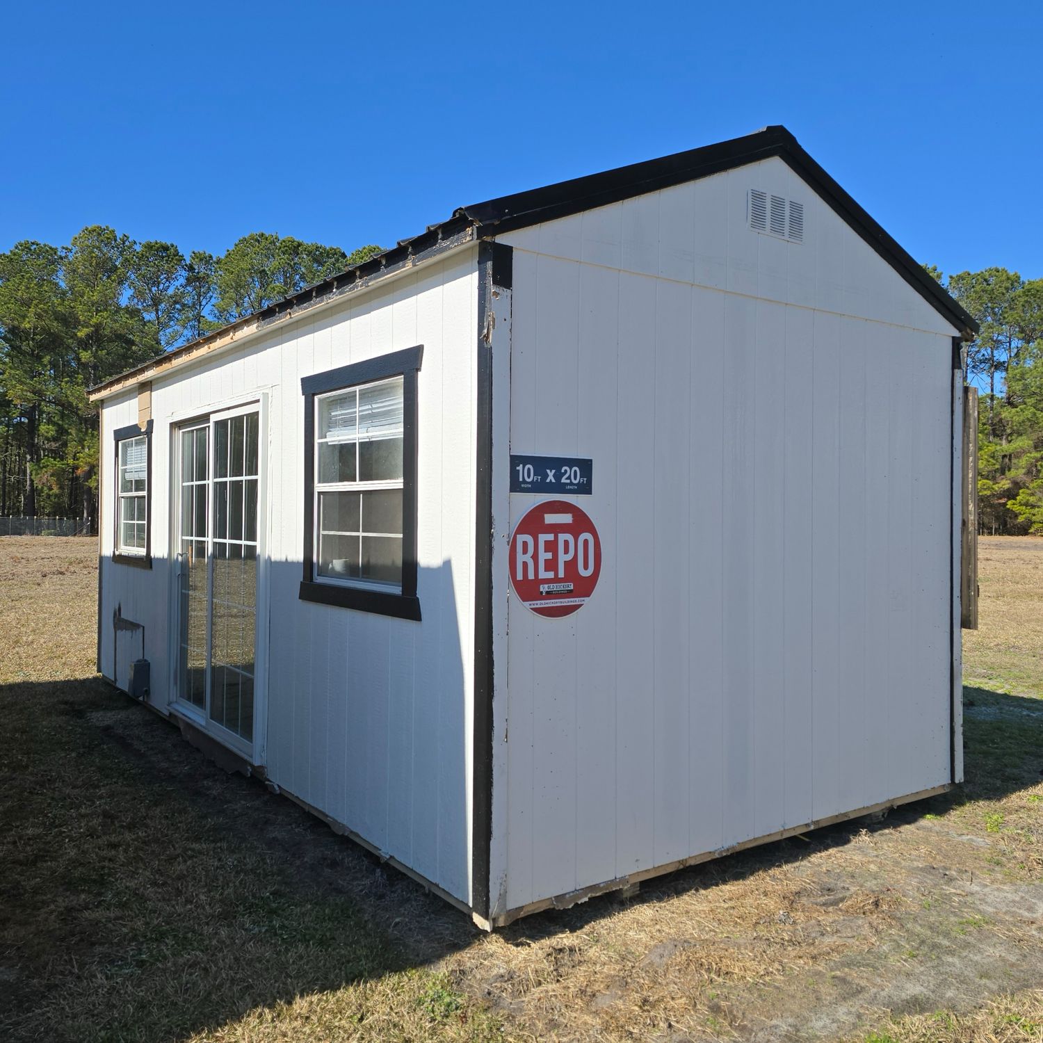10x20 Utility Shed-Side Entrance