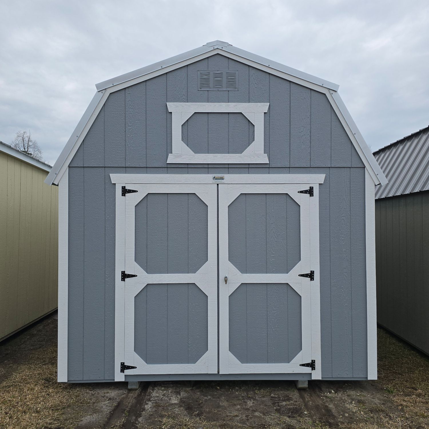 10x16 Lofted Barn-Front Entrance