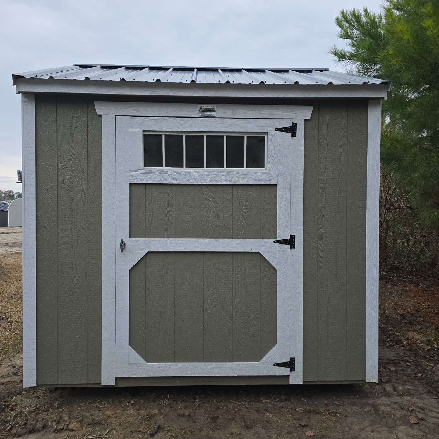 08x08 Utility Shed-Side Entrance
