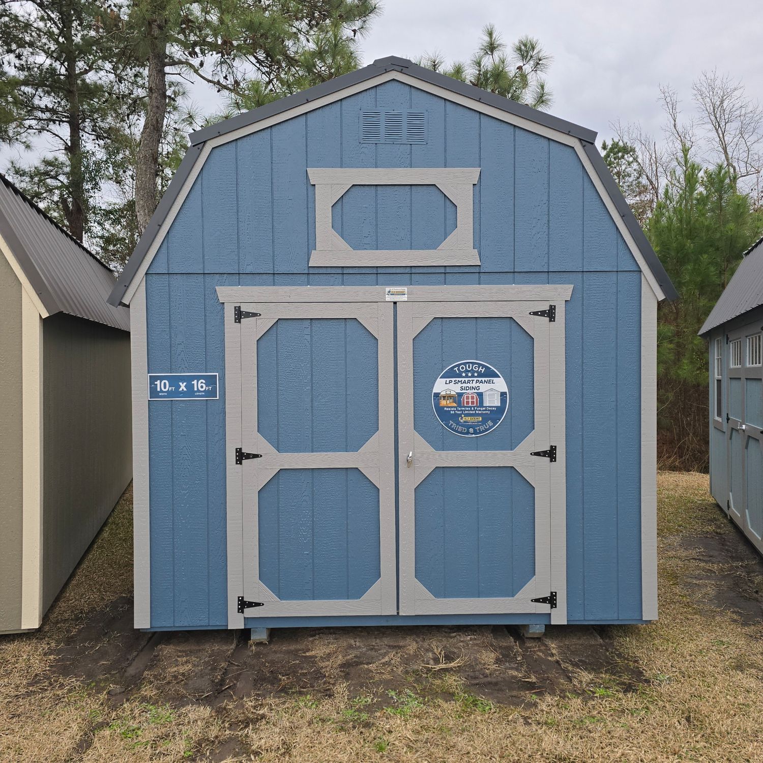 10x16 Lofted Barn-Front Entrance
