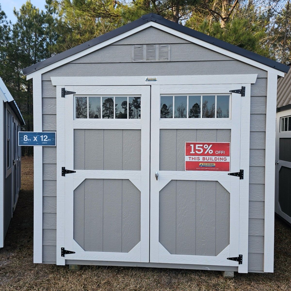 08x10 Utility Shed-Front Entrance