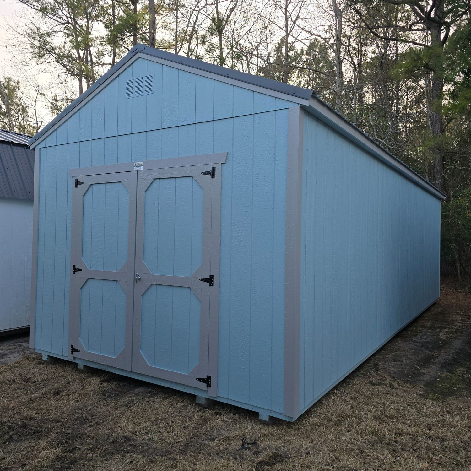 12x28 Utility Shed-Front Entrance