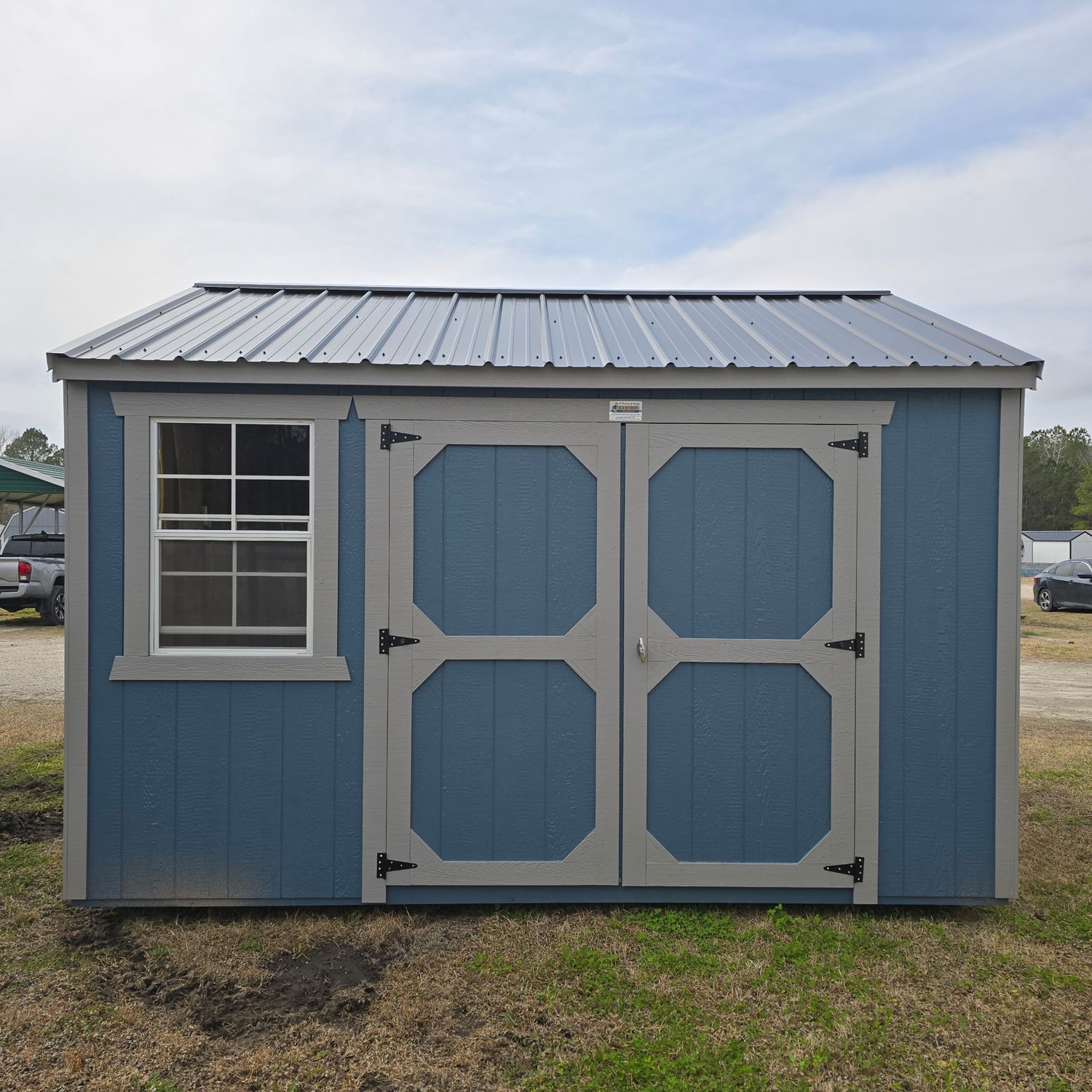 10x12 Utility Shed-Side Entrance