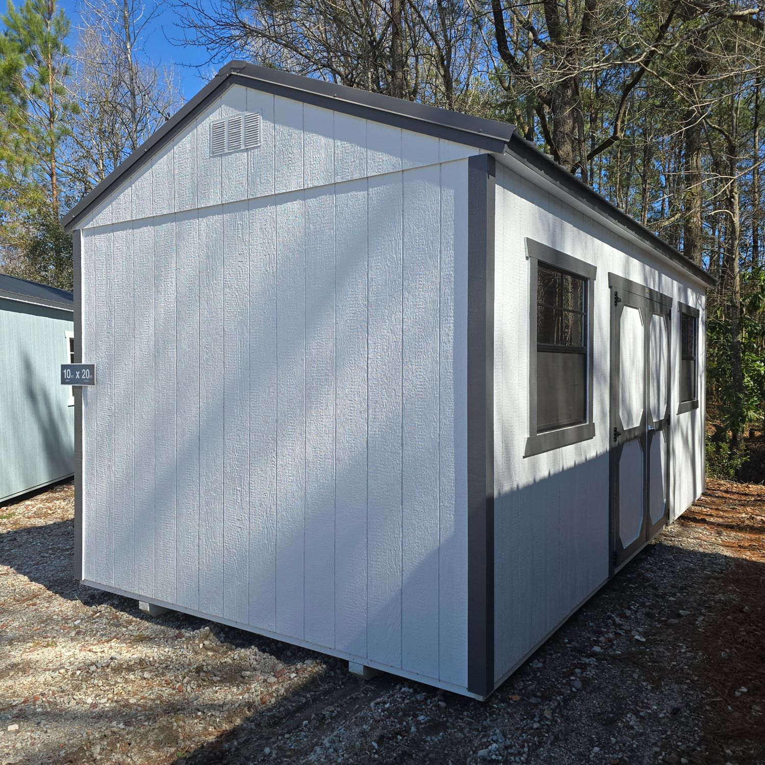 10x20 Utility Shed-Side Entrance