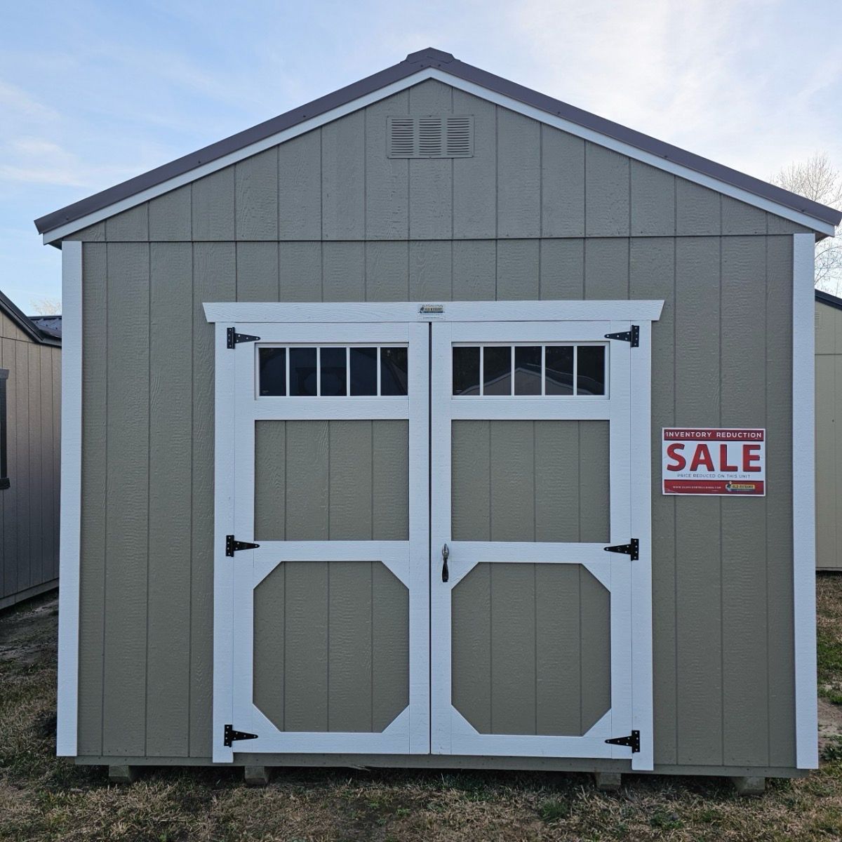 12x40 Utility Shed - Front Entrance