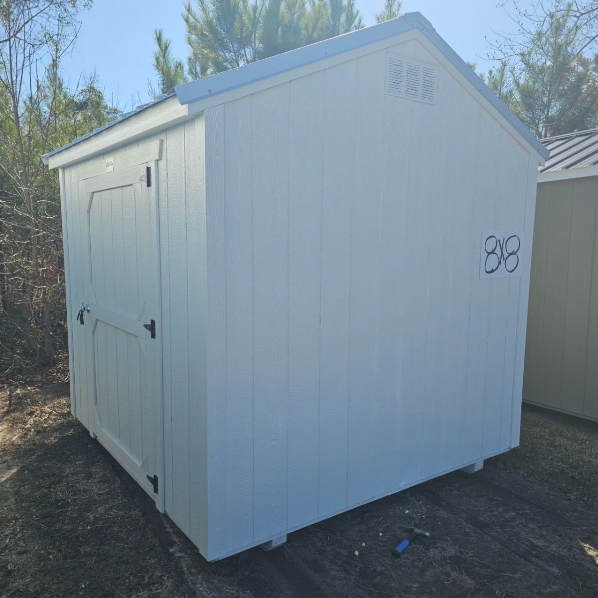 08x08 Utility Shed - Side Entrance