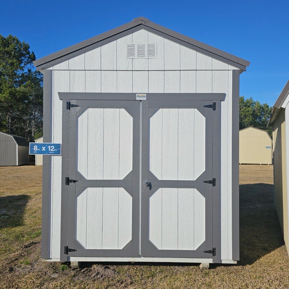 08x12 Utility Shed - Front Entrance