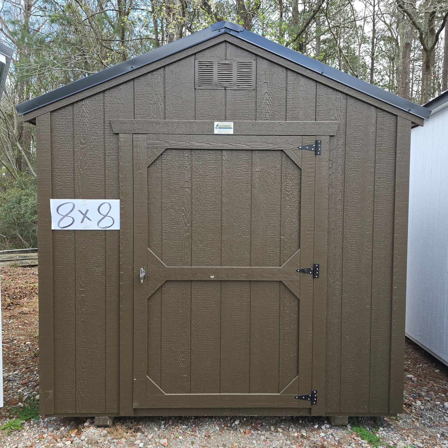 08x08 Utility Shed-Front Entrance