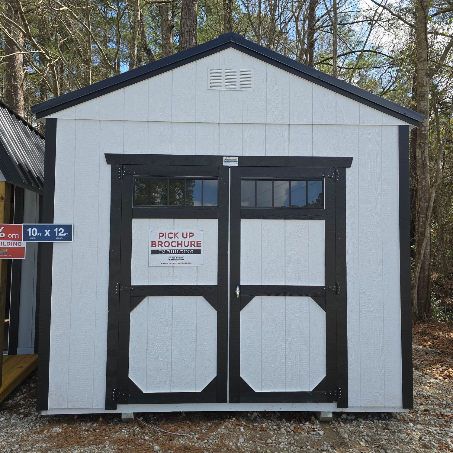 10x12 Utility Shed-Front Entrance