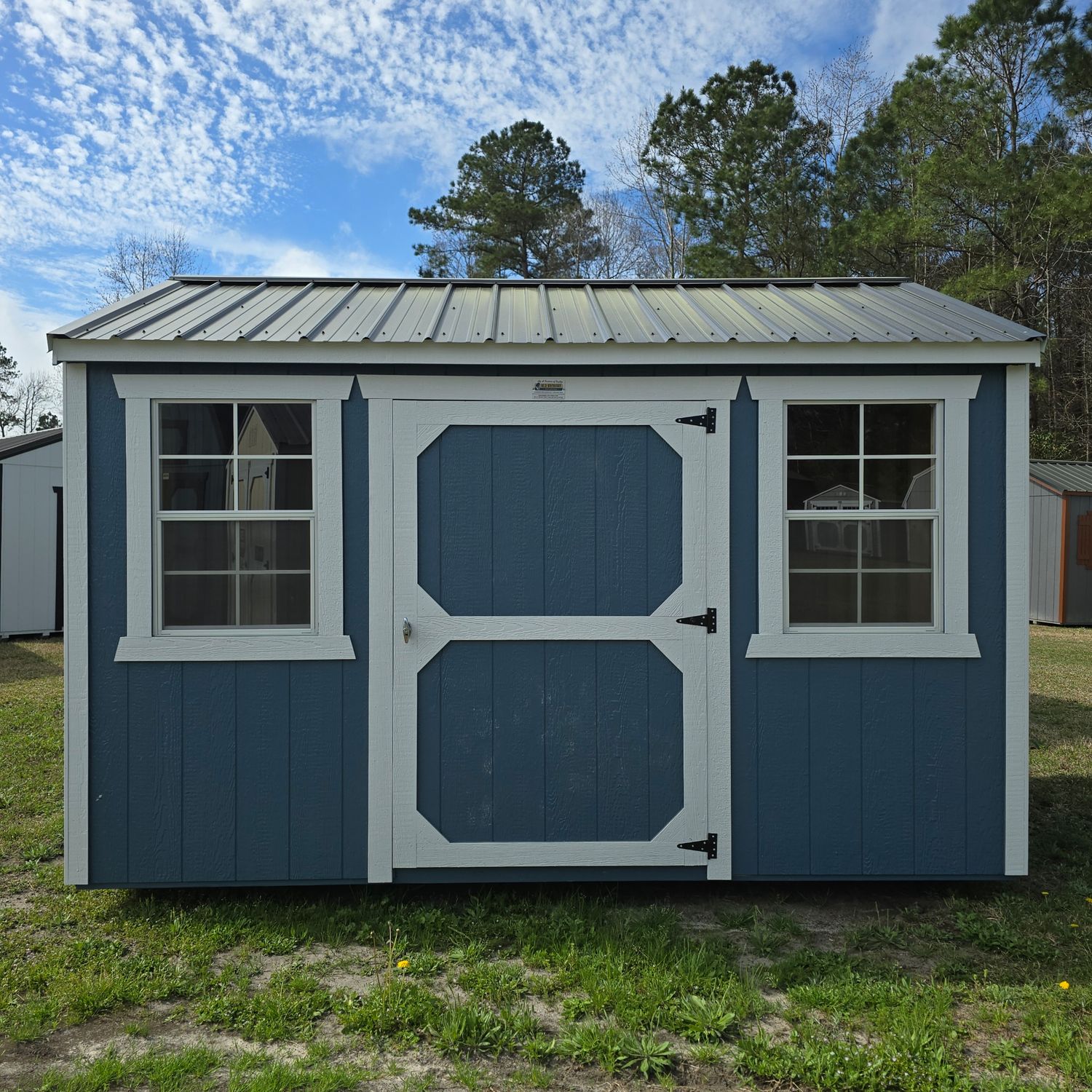 08x12 Utility Shed-Side Entrance