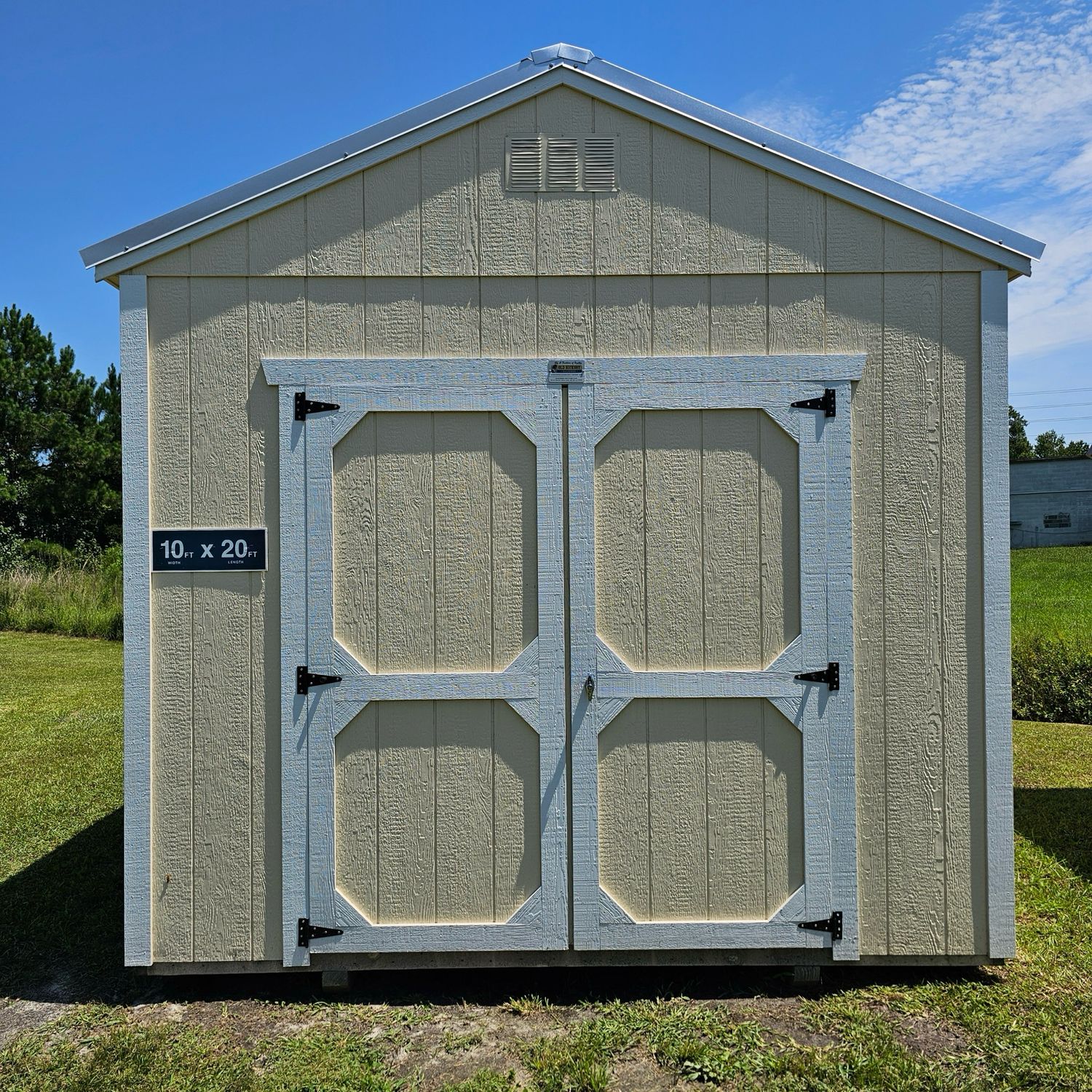 10x20 Utility Shed-Front Entrance