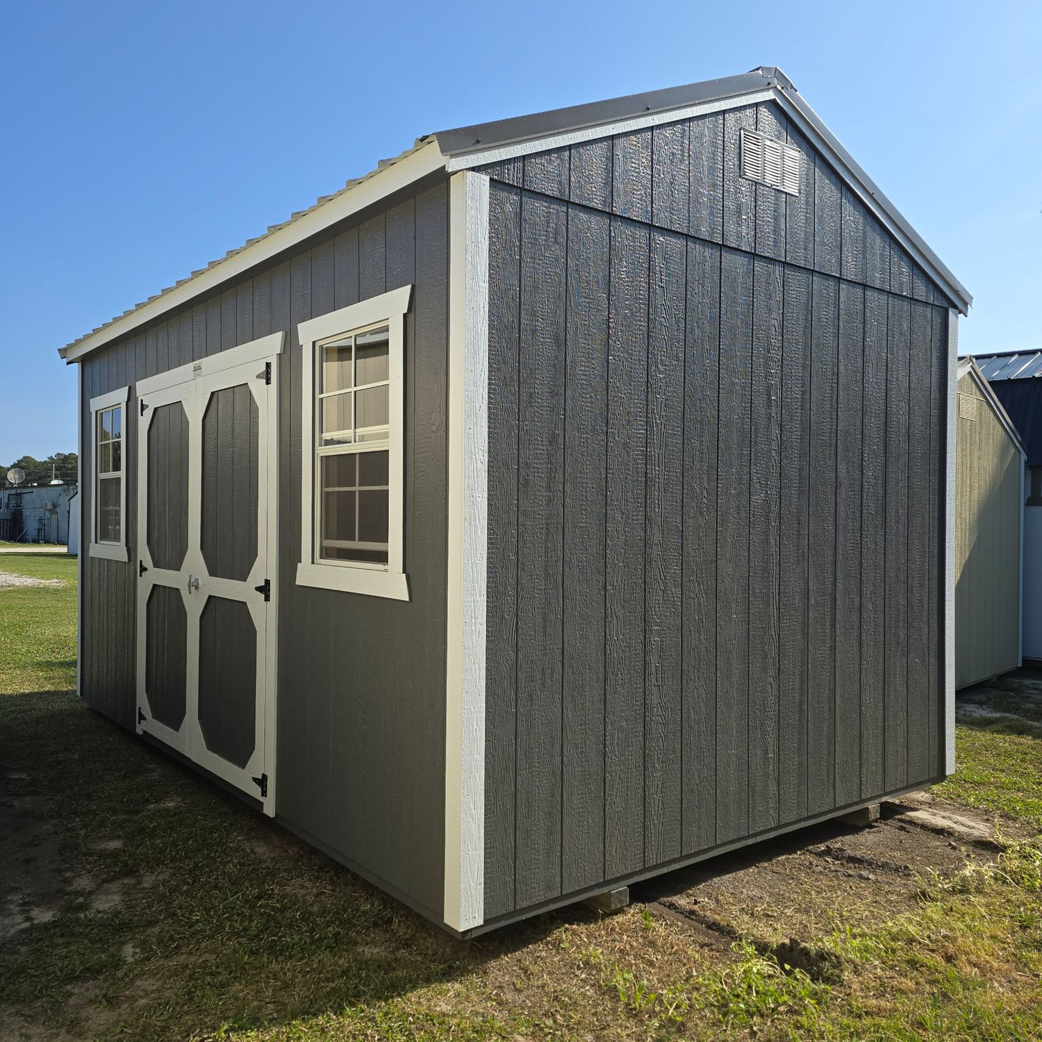 10x16 Utility Shed-Side Entrance