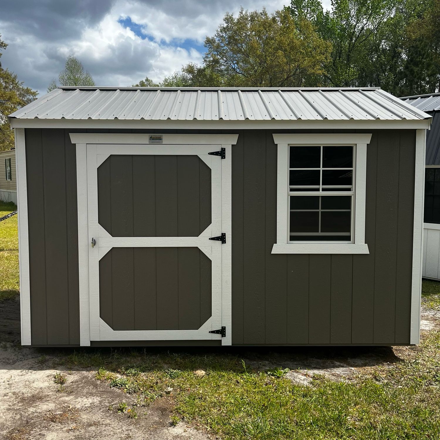 08x12 Utility Shed Side Entrance