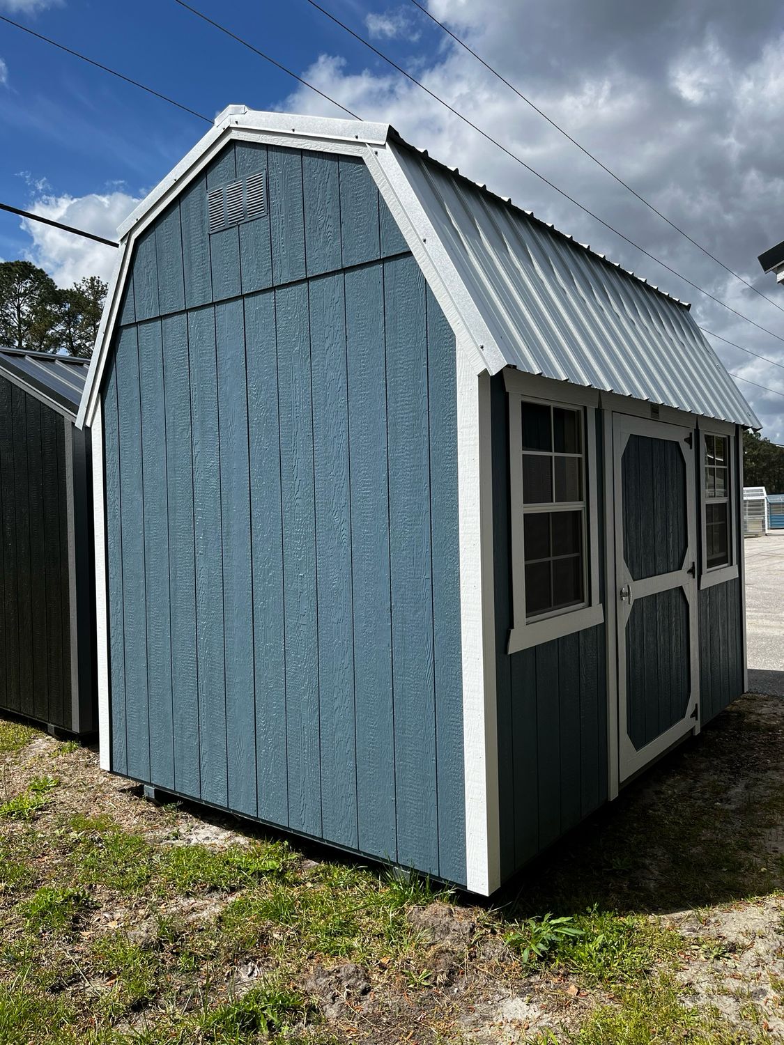08x12 Lofted Barn Side Entrance