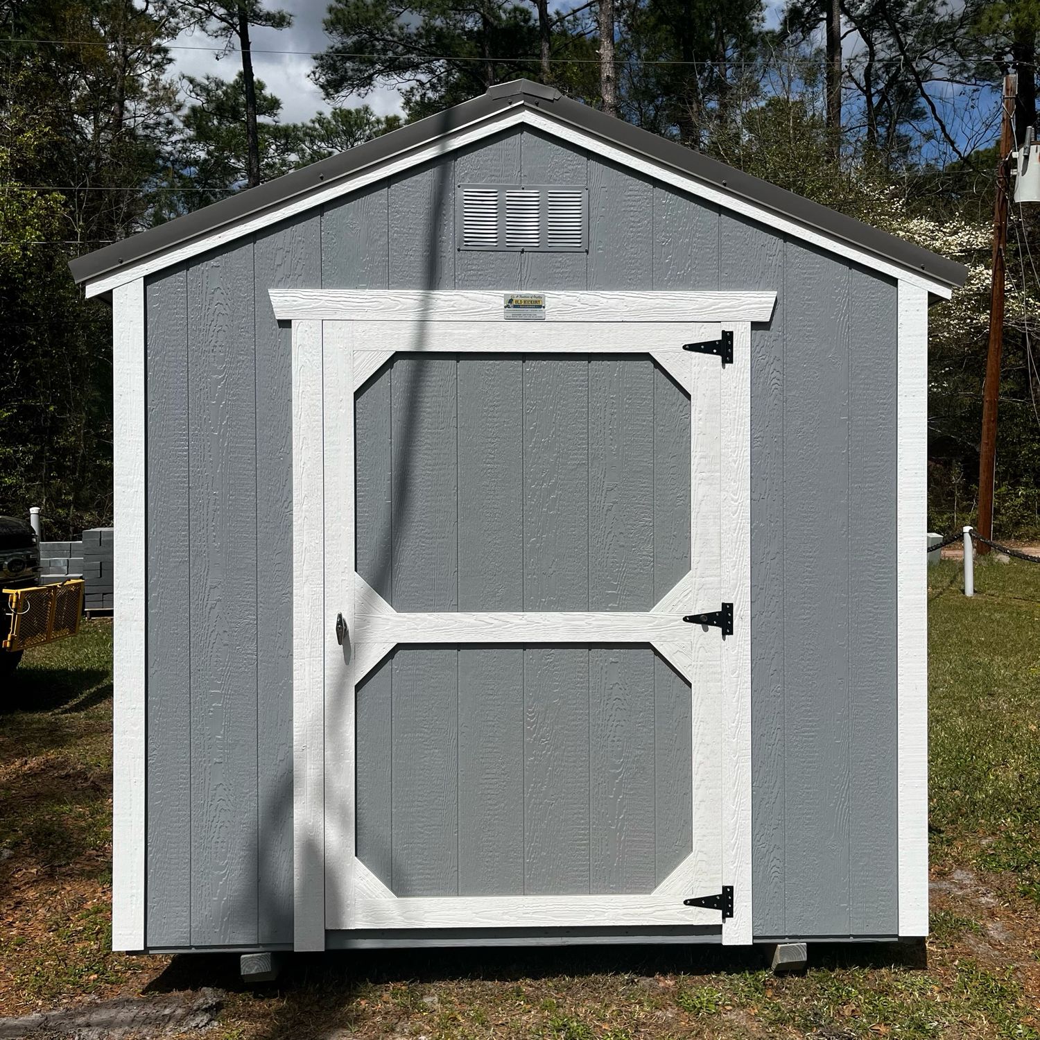 08x12 Utility Shed Front Entrance