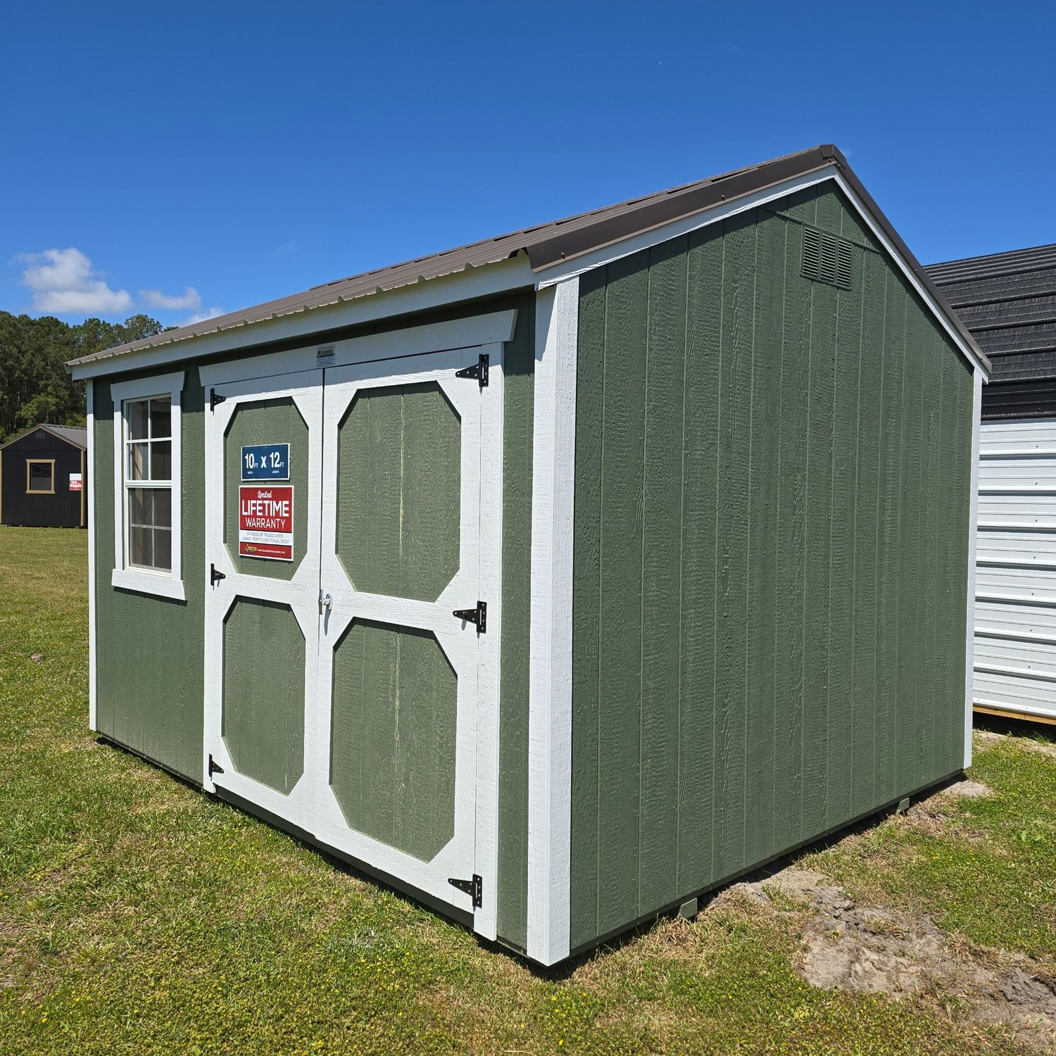 10x12 Utility Shed-Side Entrance