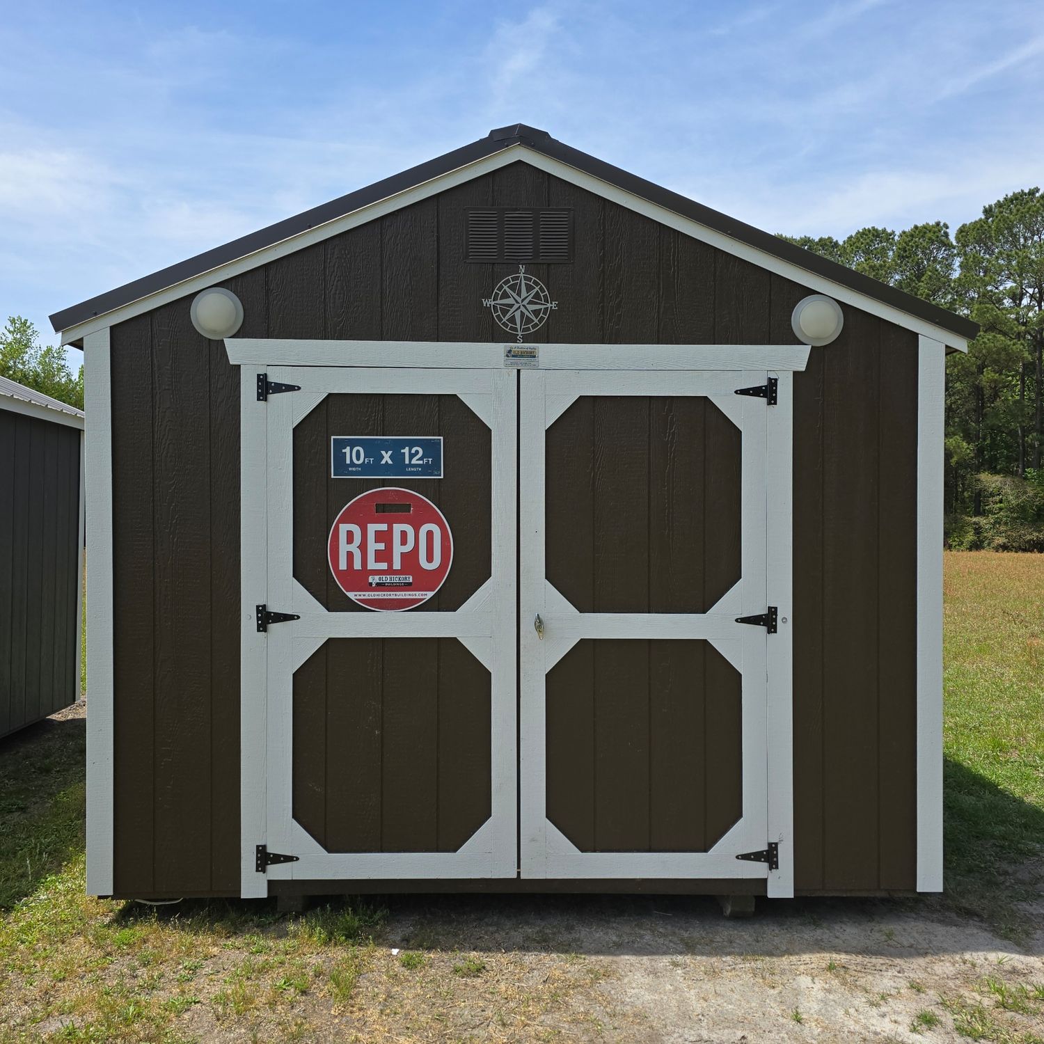 10x12 Utility Shed-Front Entrance