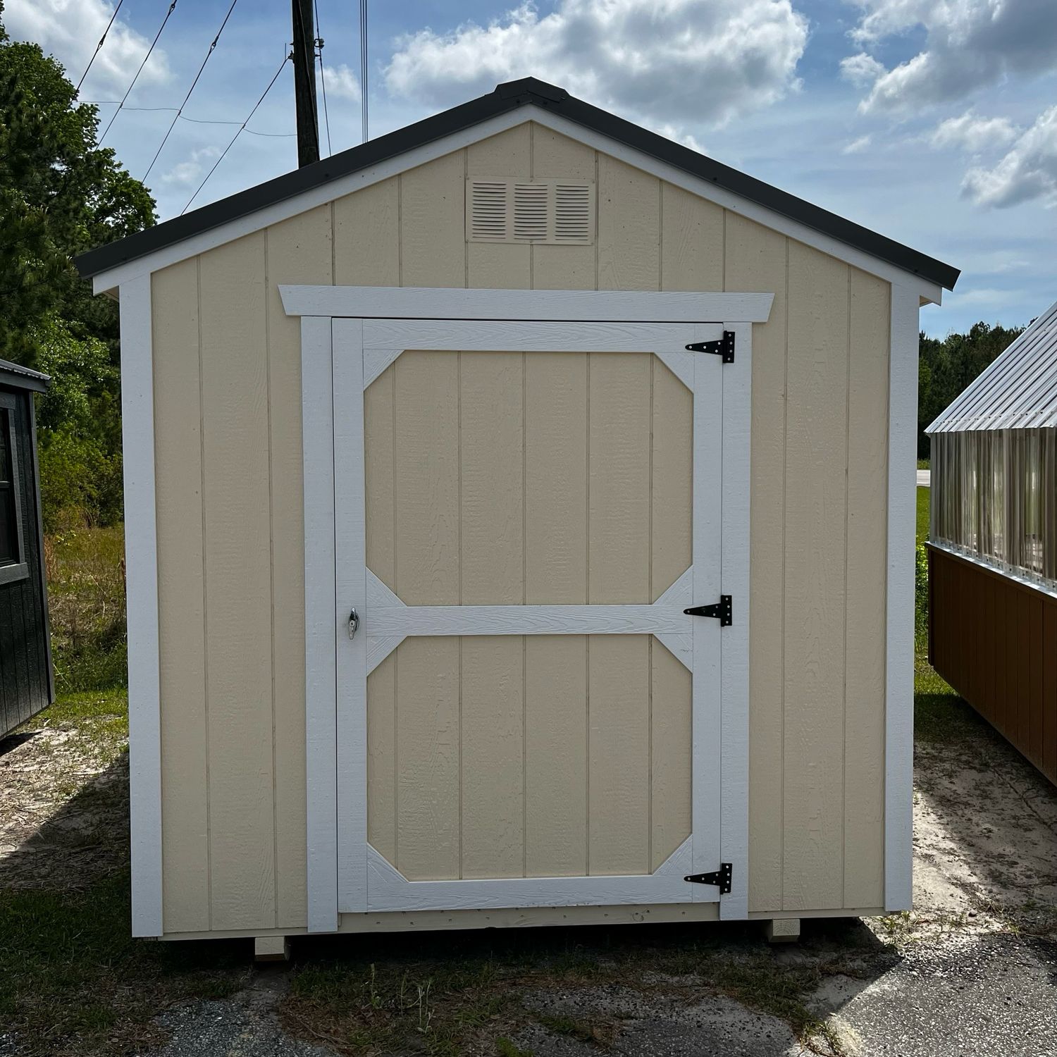 08x12 Utility Shed - Front Entrance