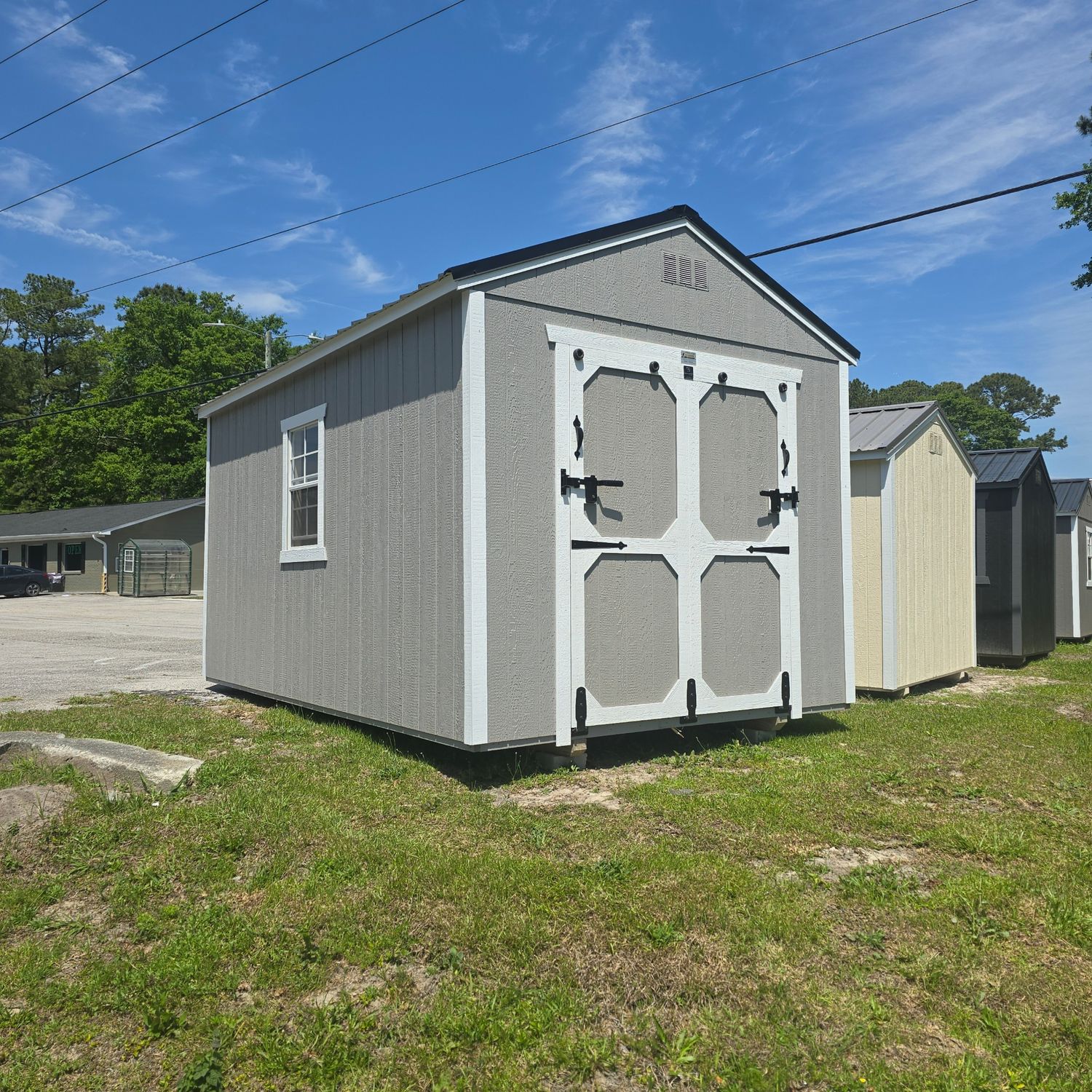 10x16 Utility Shed-Front Entrance