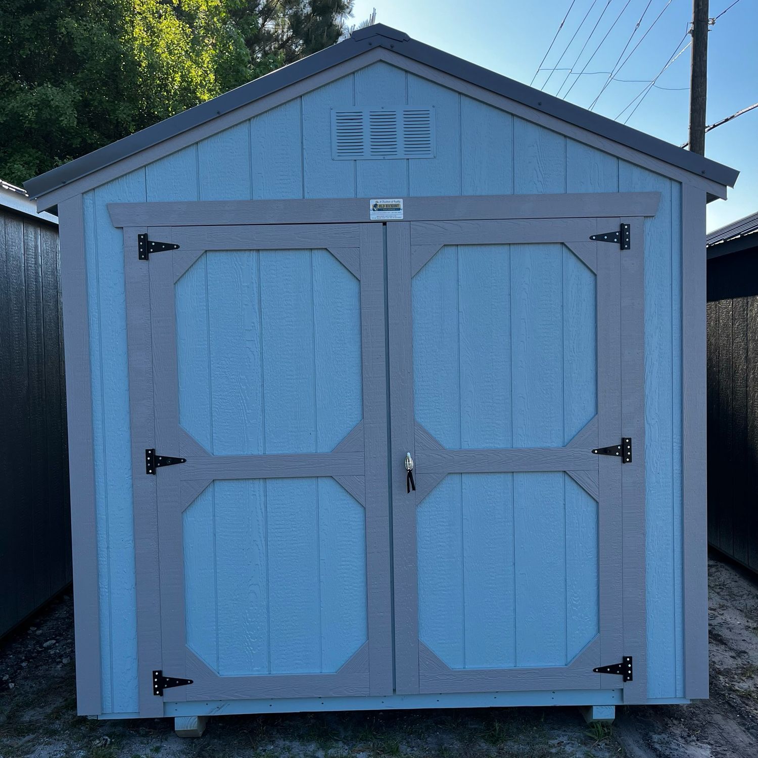 08x12 Utility Shed - Front Entrance