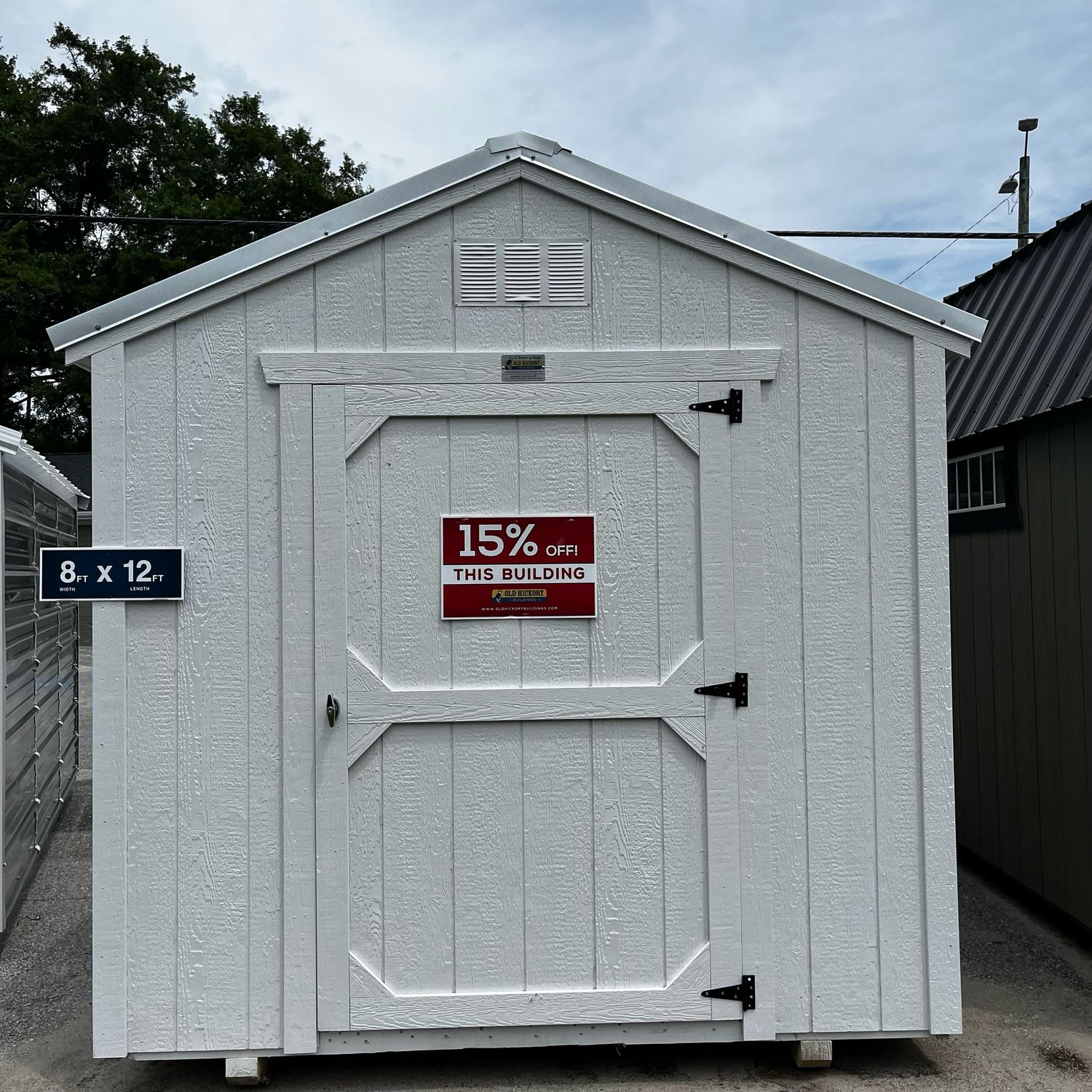 08x12 Utility Shed - Front Entrance