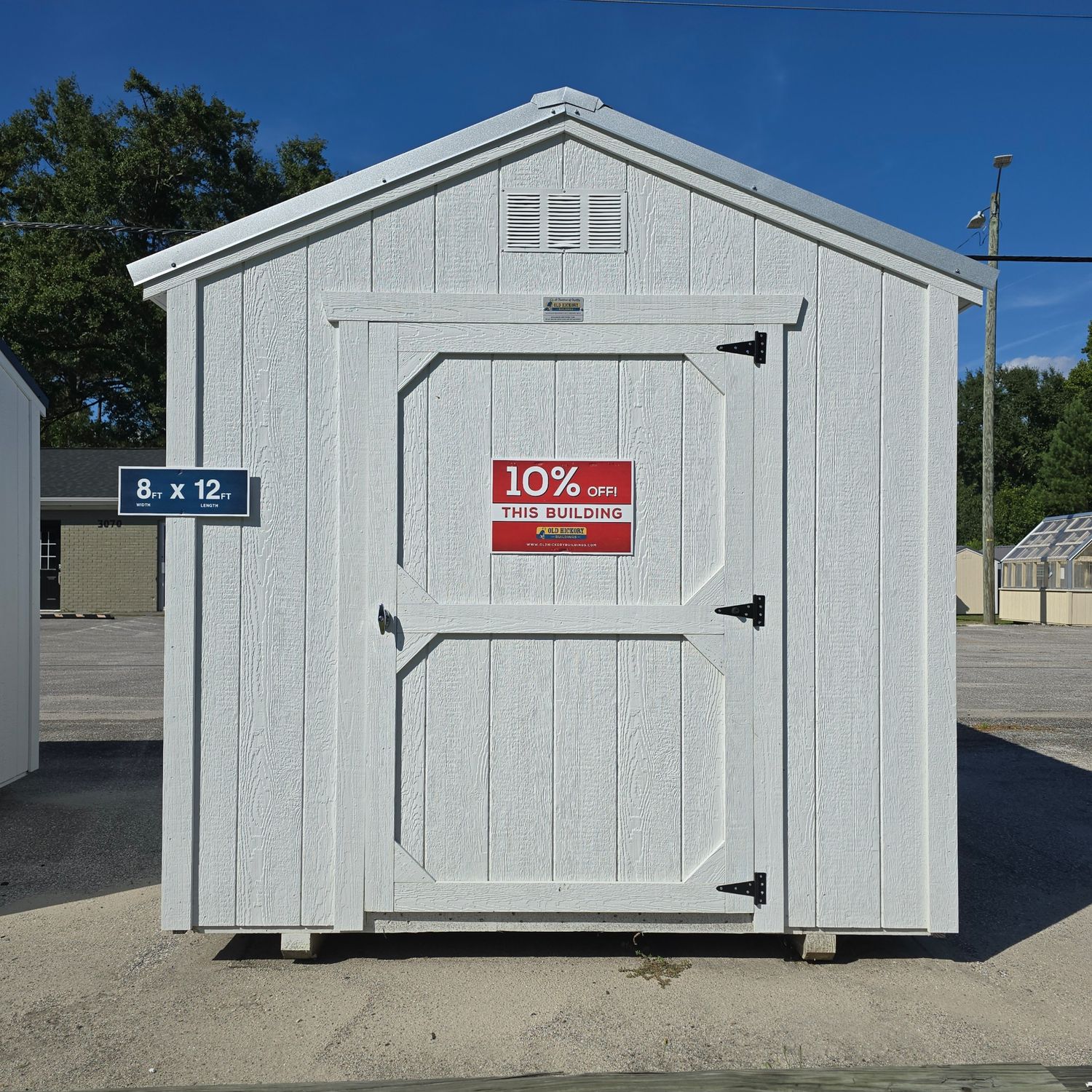 08x12 Utility Shed - Front Entrance