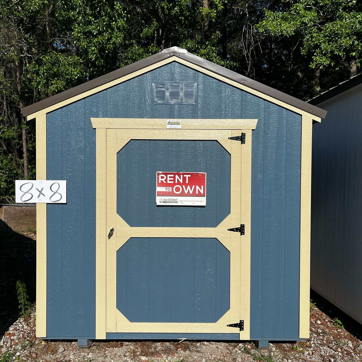 08x08 Utility Shed - Front Entrance