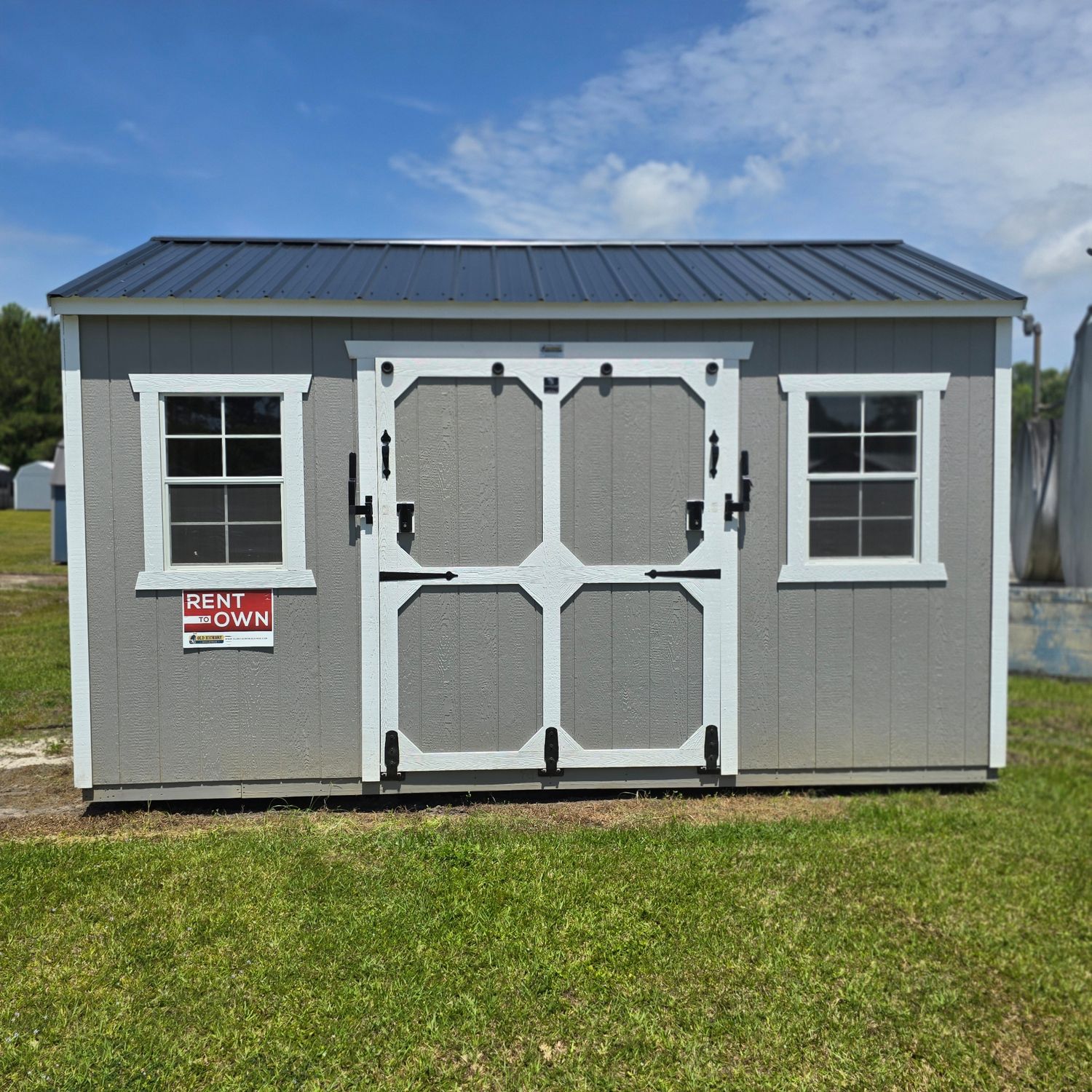 10x16 Utility Shed-Side Entrance