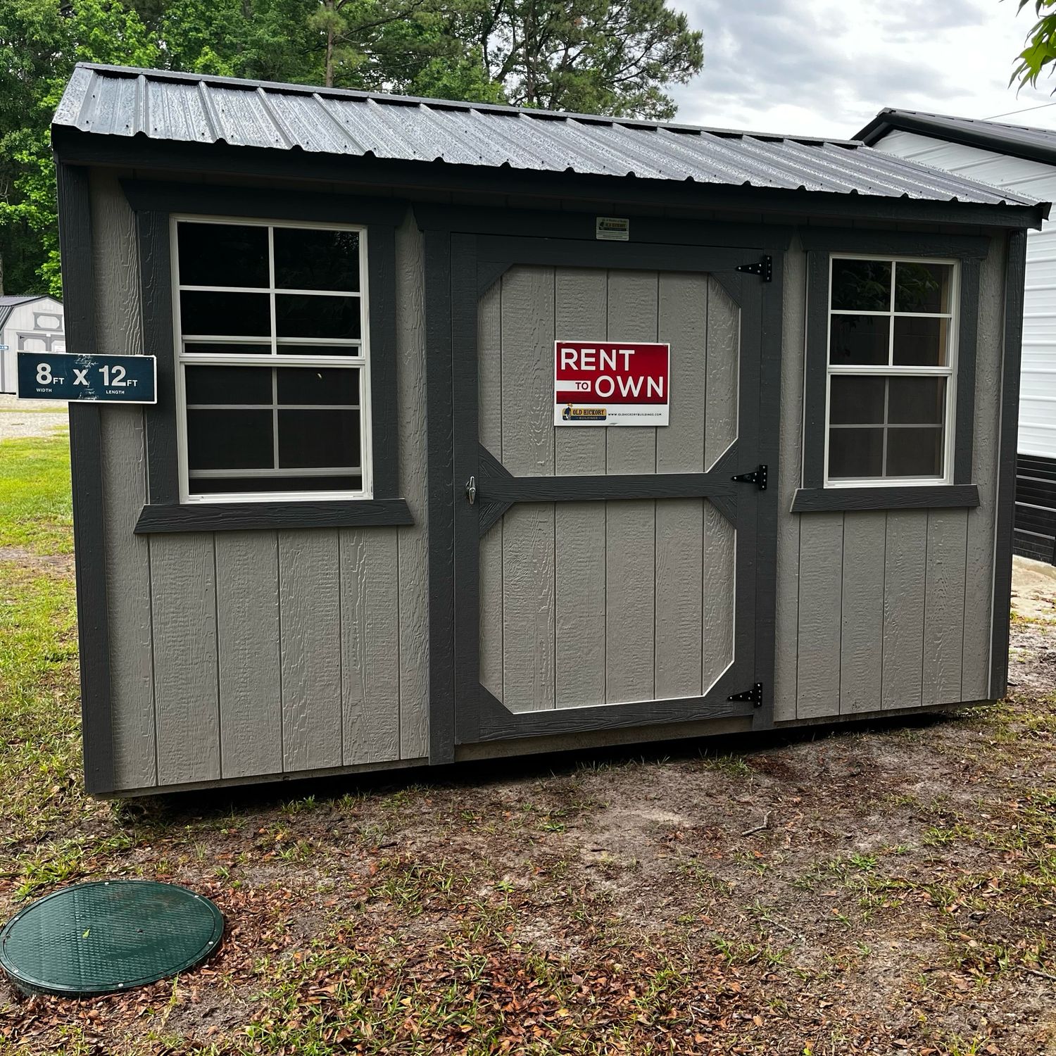 08x12 Utility Shed - Side Entrance
