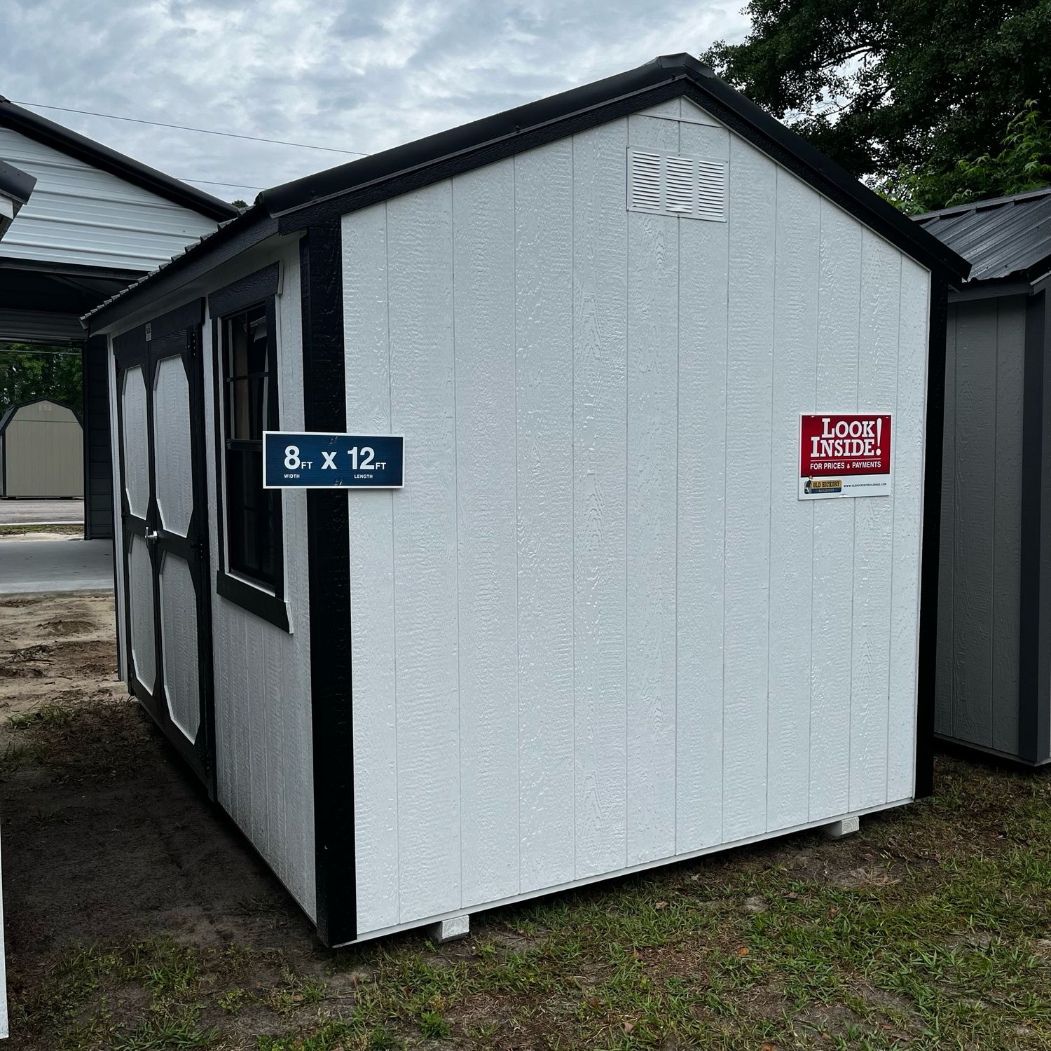 08x12 Utility Shed - Side Entrance