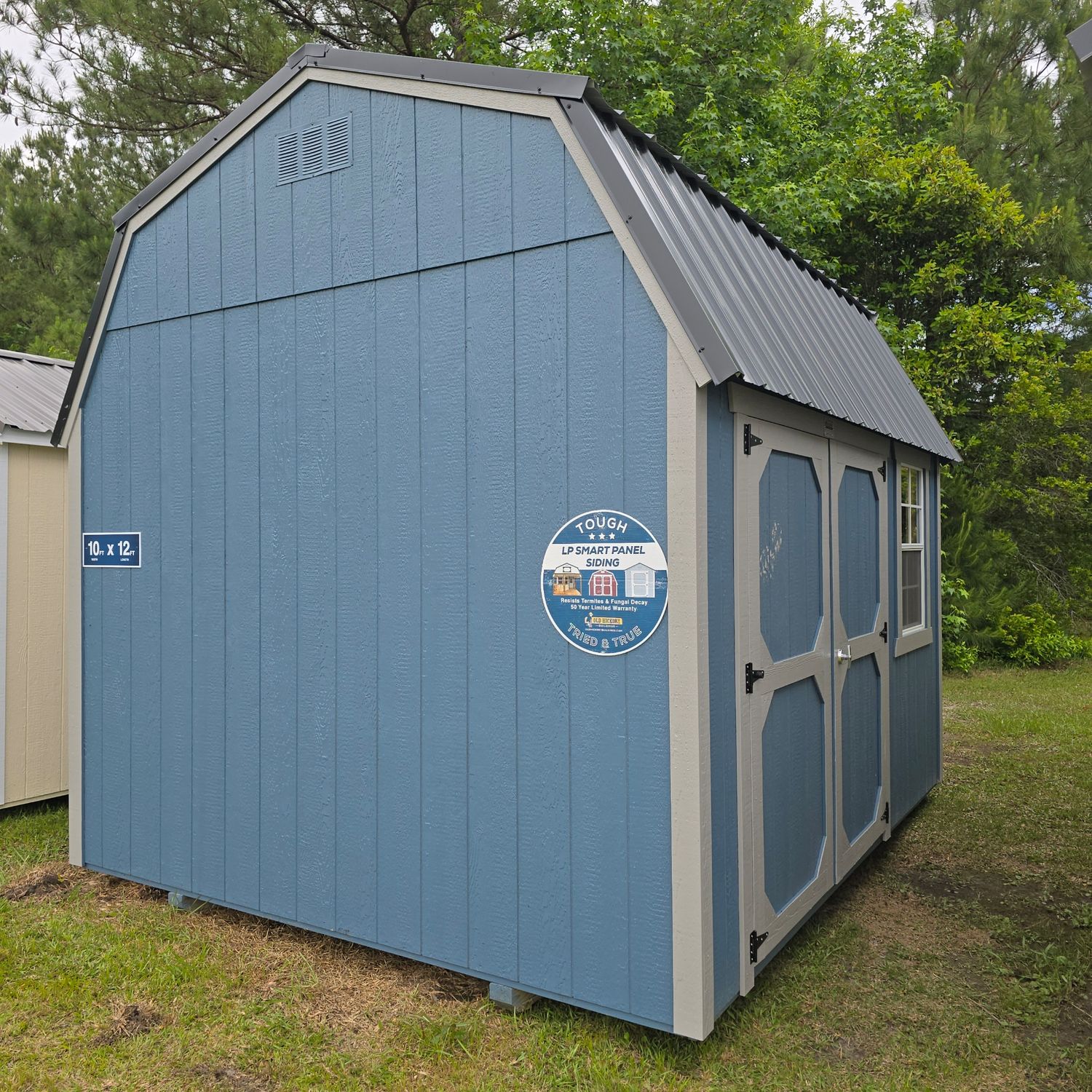10x12 Lofted Barn-Side Entrance