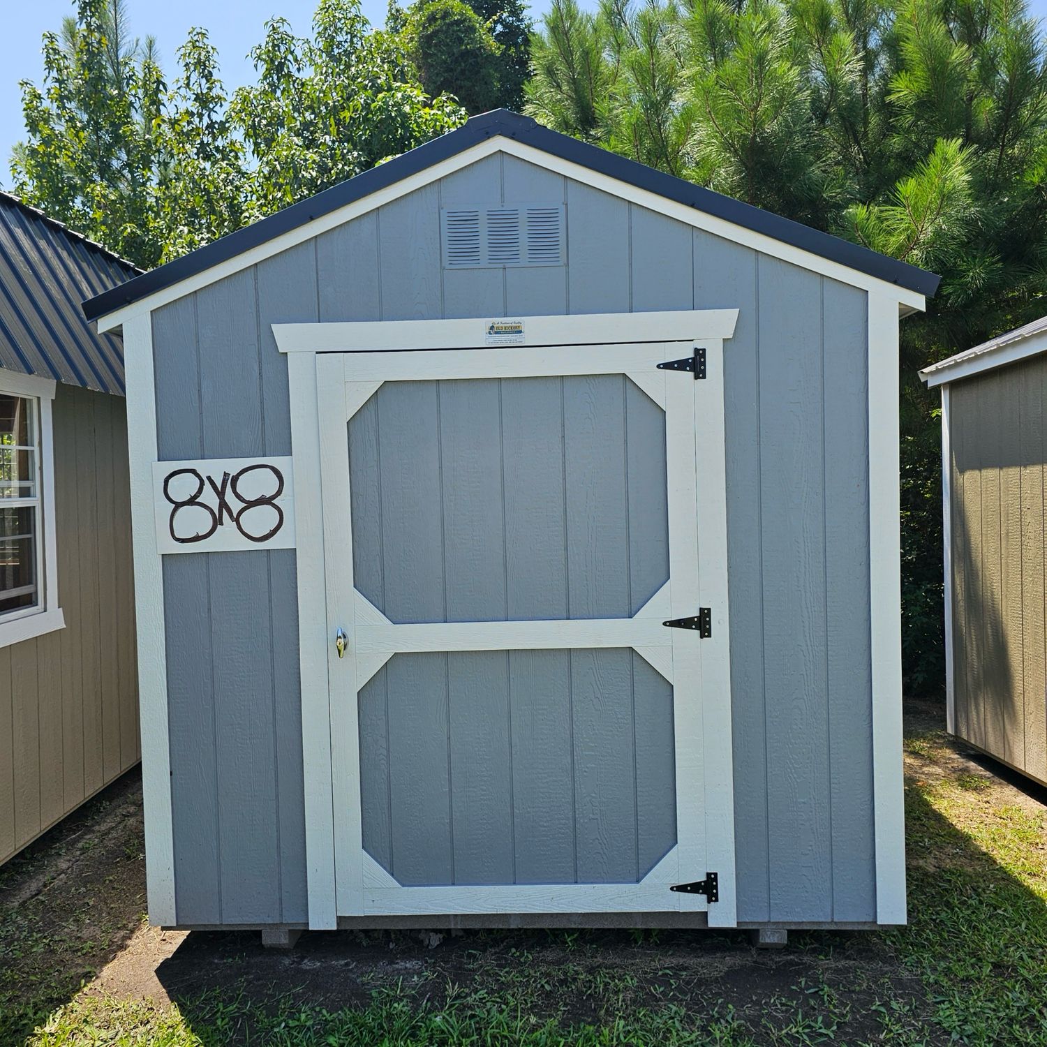 08x08 Utility Shed-Front Entrance