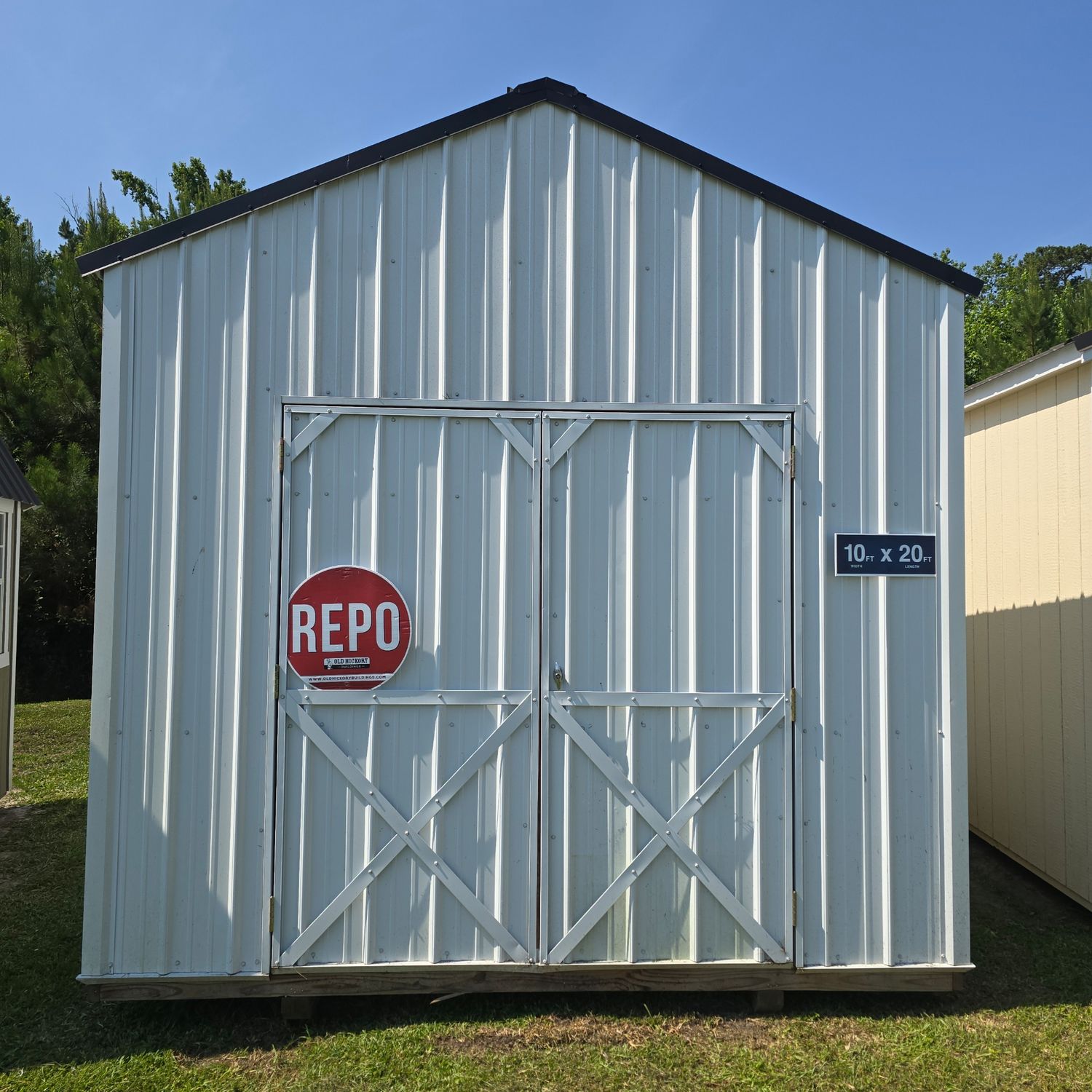 10x20 Utility Shed-Front Entrance