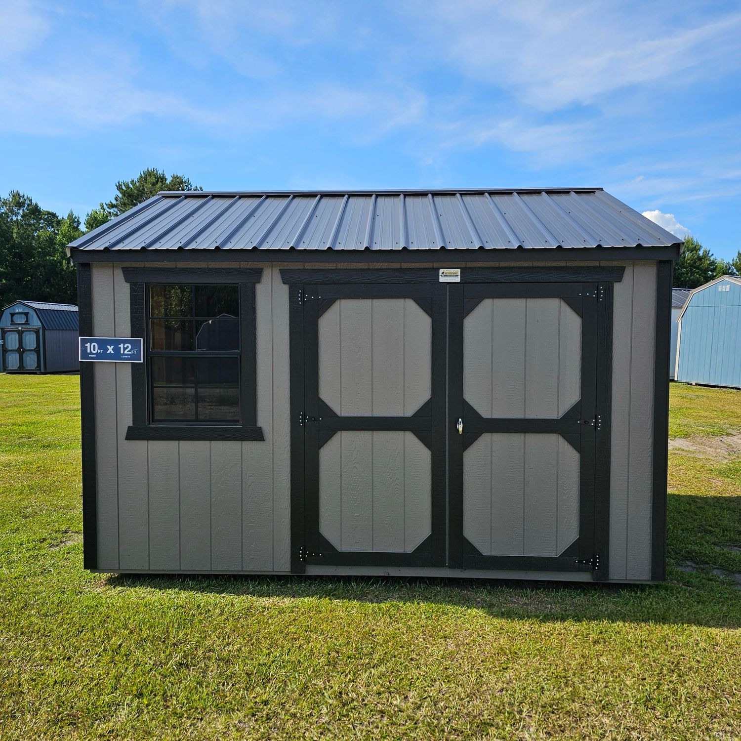 10x12 Utility Shed - Side Entrance