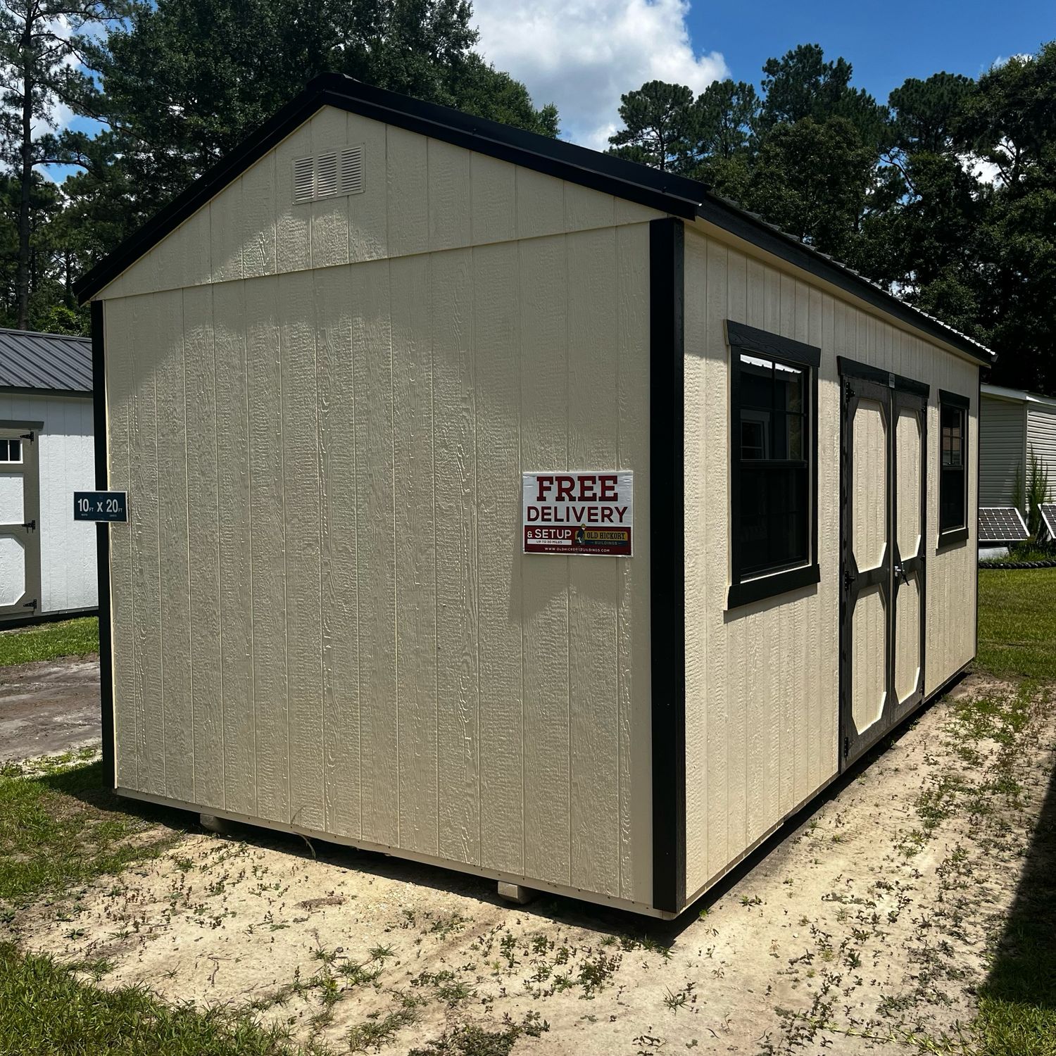 10x20 Utility Shed - Side Entrance