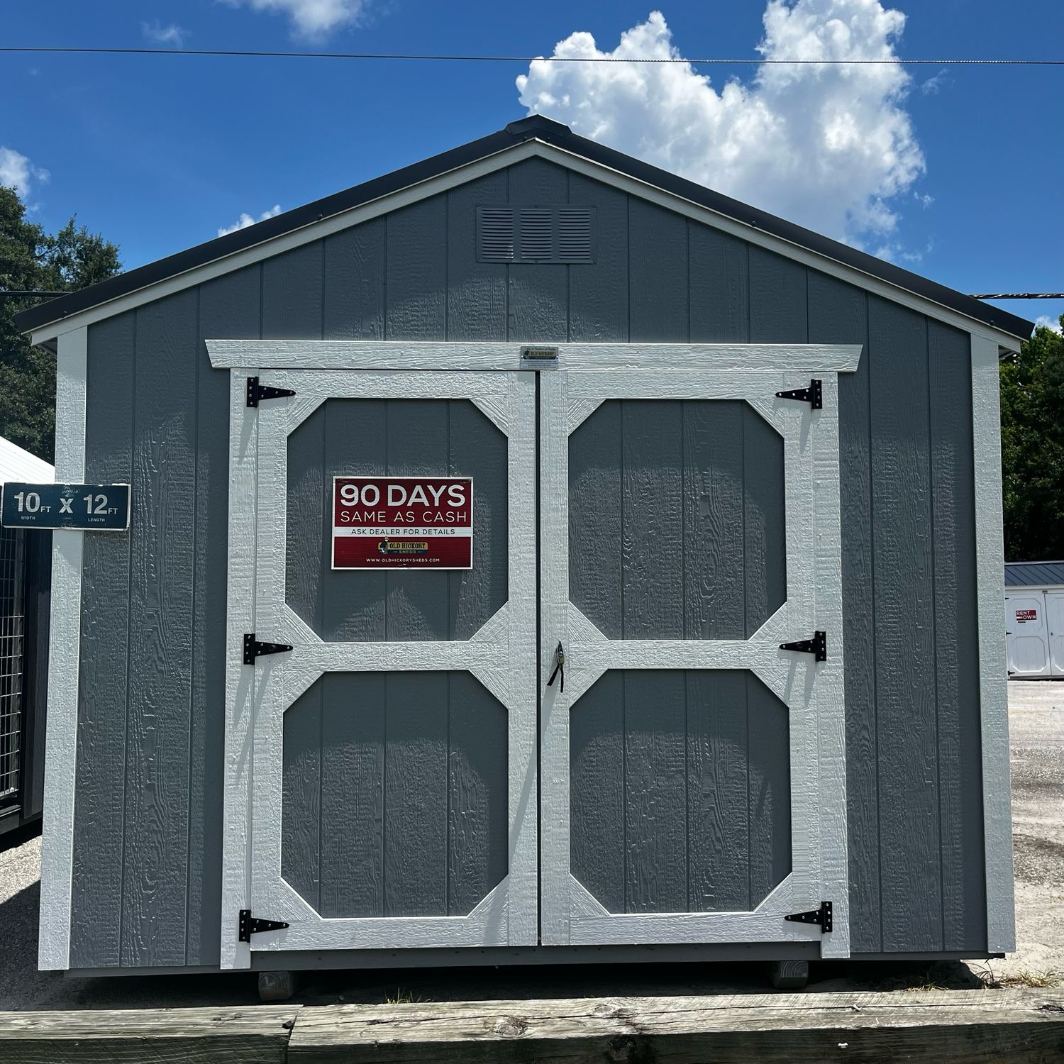 10x12 Utility Shed - Front Entrance