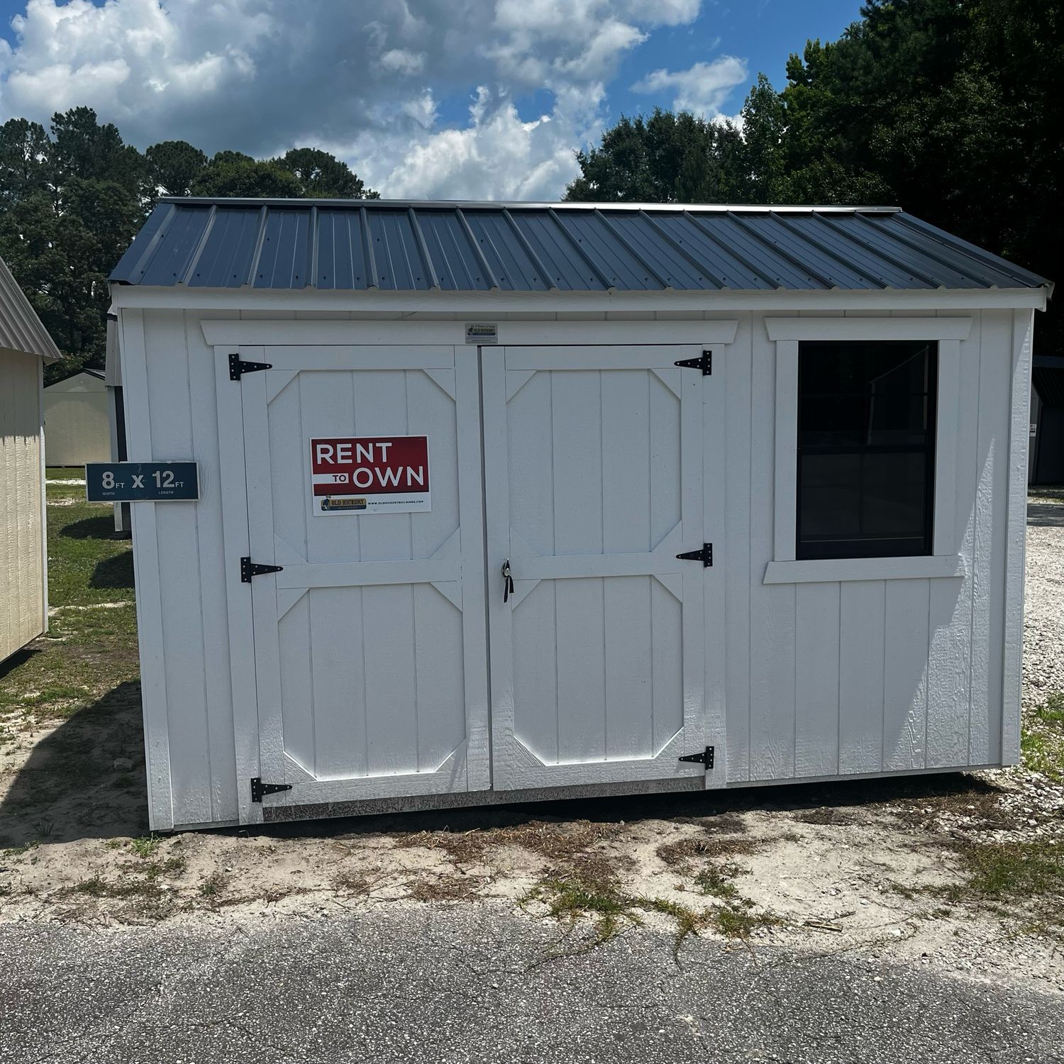 08x12 Utility Shed - Side Entrance