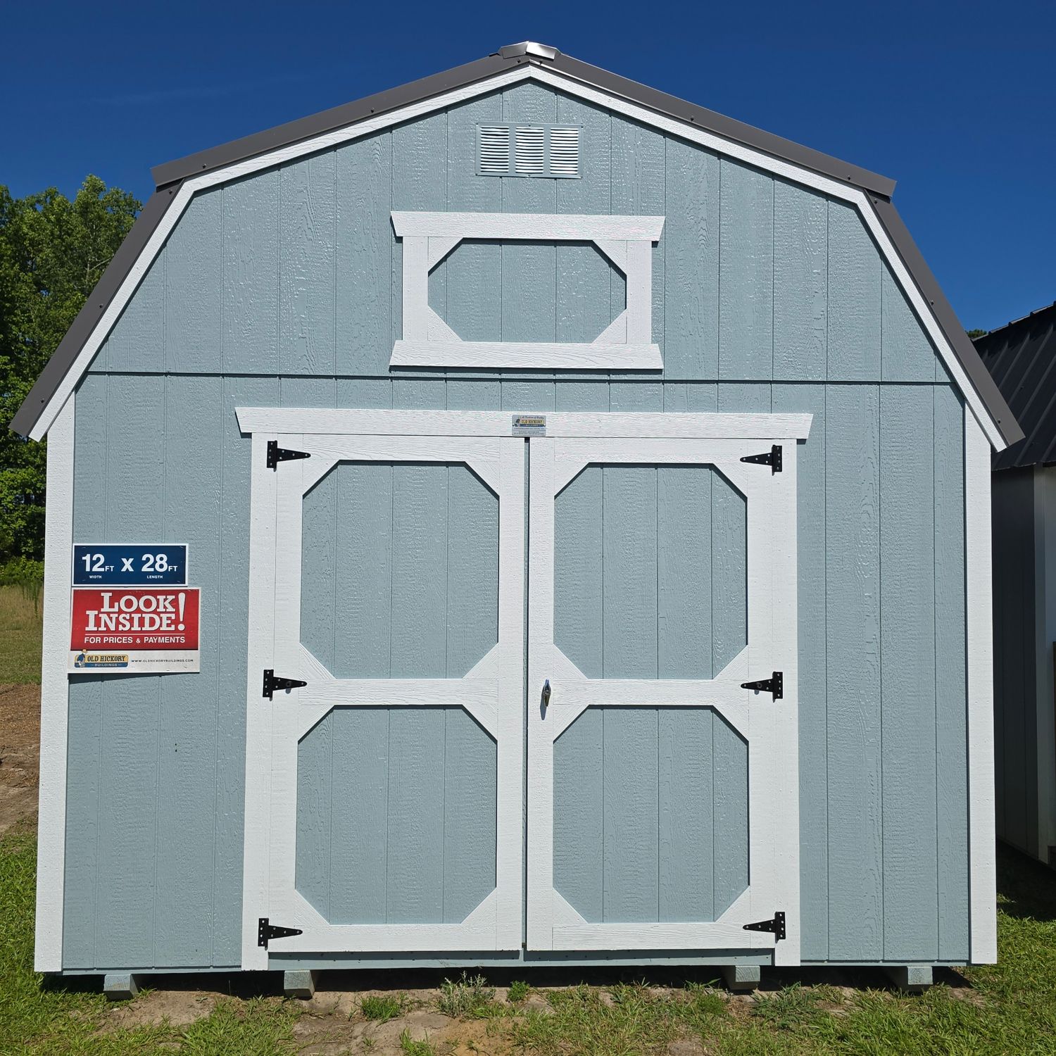 12x28 Lofted Barn-Front Entrance